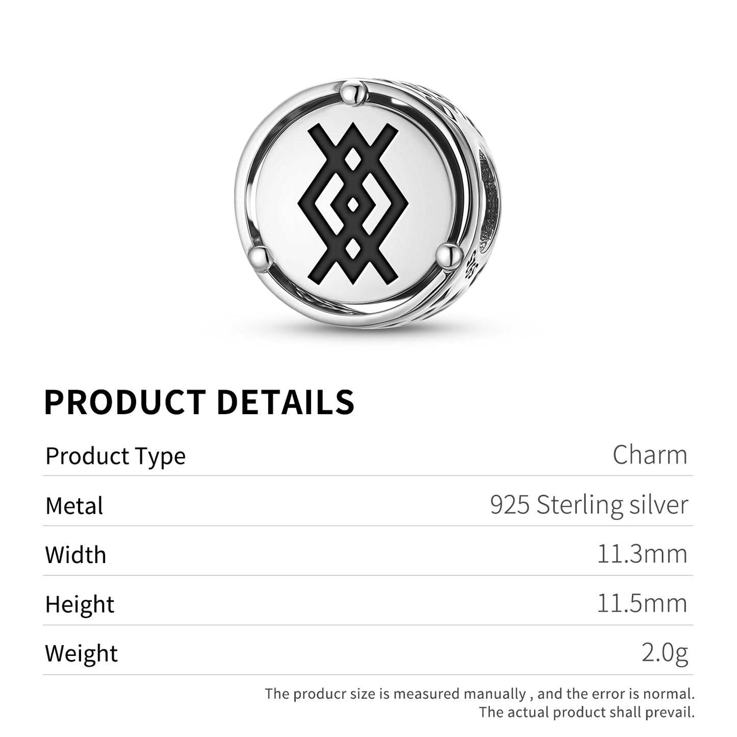 925 Sterling Silver Slavic Kupalo Charms For Bracelets & Necklaces Pendants Beads Jewelry Fit Pan Bracelet Charm Ethnic Cultural Symbols Gifts For Women