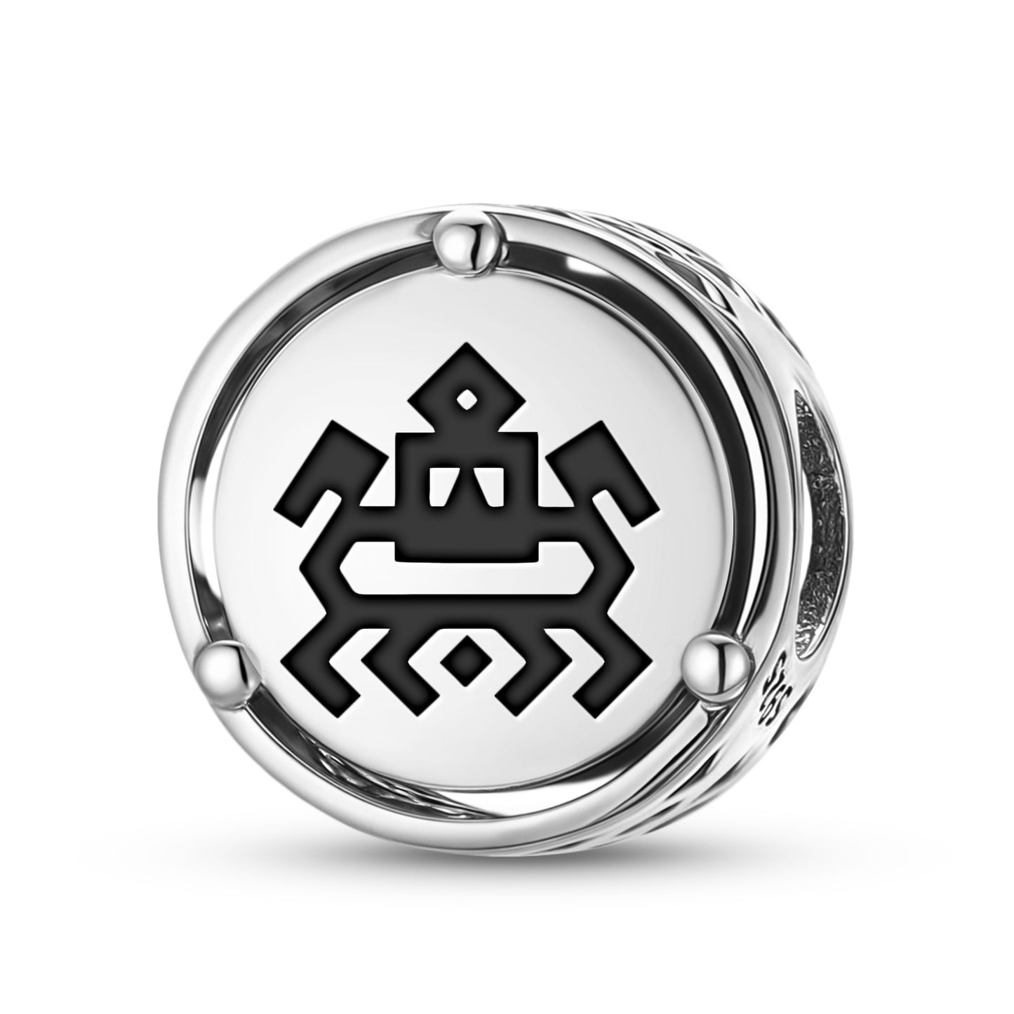 925 Sterling Silver Slavic Dazhbog Charms For Bracelets & Necklaces Pendants Beads Jewelry Fit Pan Bracelet Charm Ethnic Cultural Symbols Gifts For Women