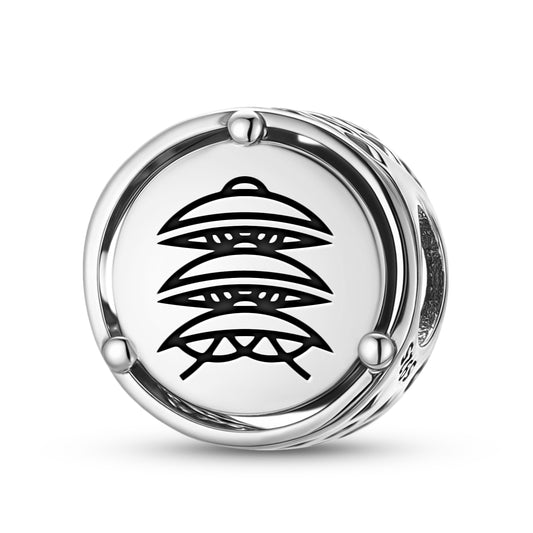 925 Sterling Silver Japanese Mibu Charms For Bracelets & Necklaces Pendants Beads Jewelry Fit Pan Bracelet Charm Ethnic Cultural Symbols Gifts For Women