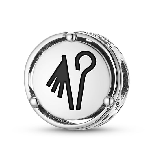 925 Sterling Silver Egyptian Crook And Fall Charms For Bracelets & Necklaces Pendants Beads Jewelry Fit Pan Bracelet Charm Ethnic Cultural Symbols Gifts For Women