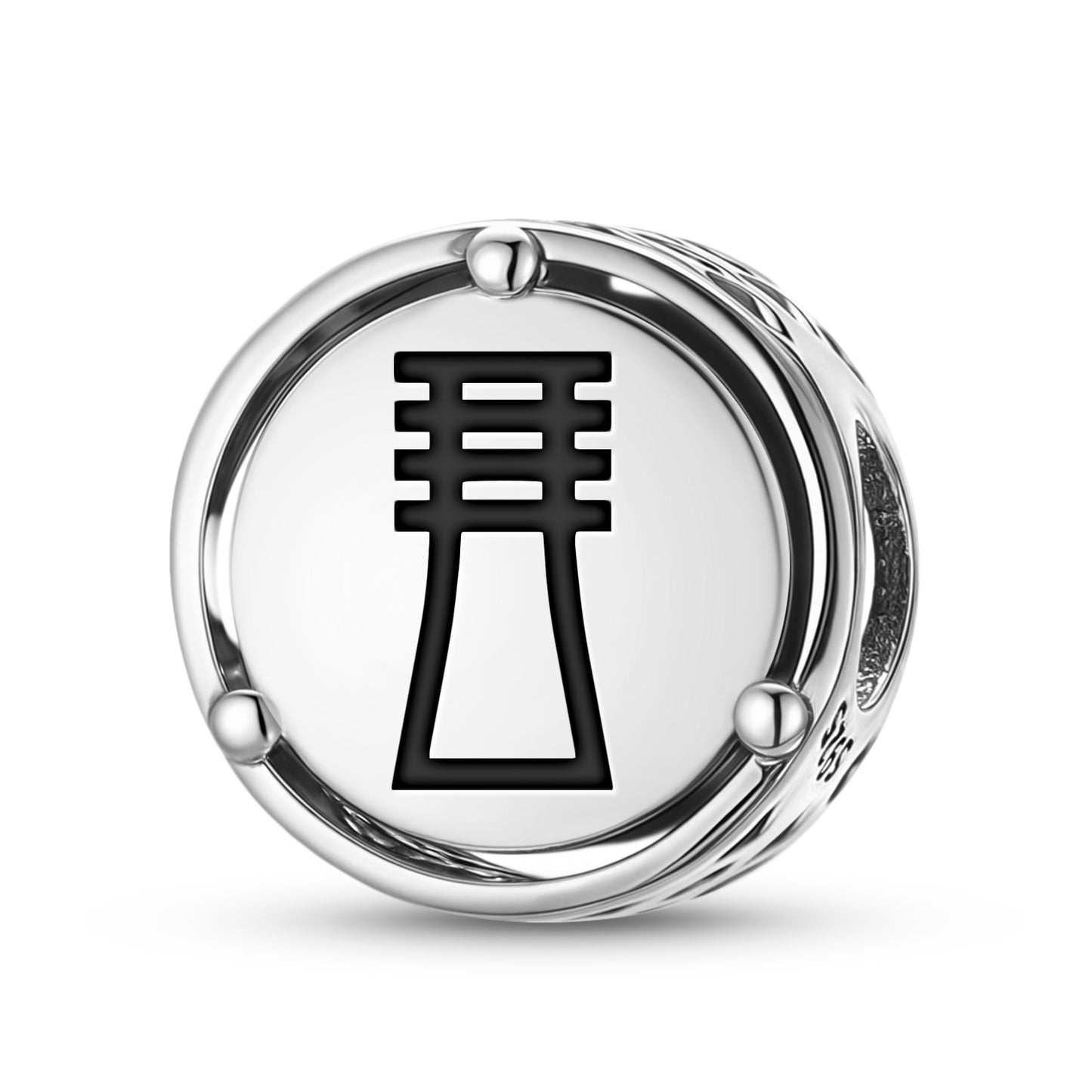 925 Sterling Silver Egyptian Djed Charms For Bracelets & Necklaces Pendants Beads Jewelry Fit Pan Bracelet Charm Ethnic Cultural Symbols Gifts For Women