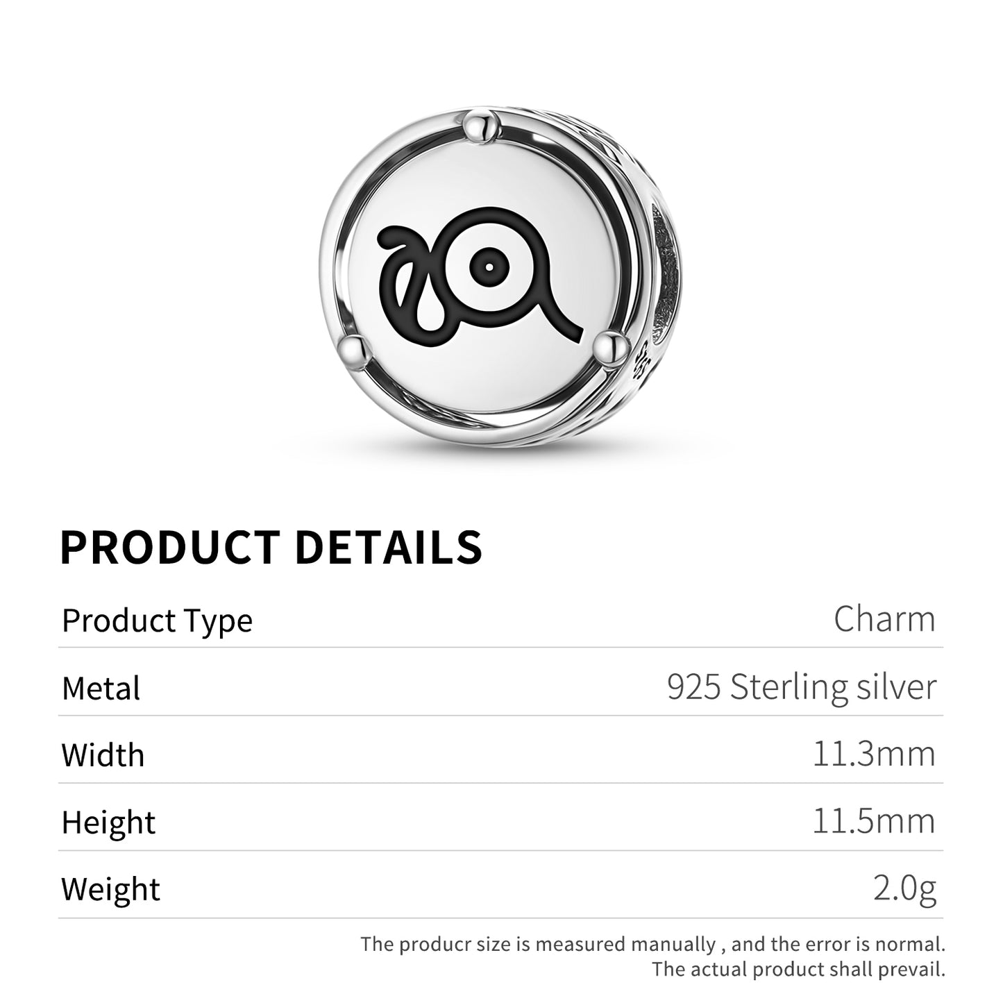 925 Sterling Silver Egyptian Uraeus Charms For Bracelets & Necklaces Pendants Beads Jewelry Fit Pan Bracelet Charm Ethnic Cultural Symbols Gifts For Women