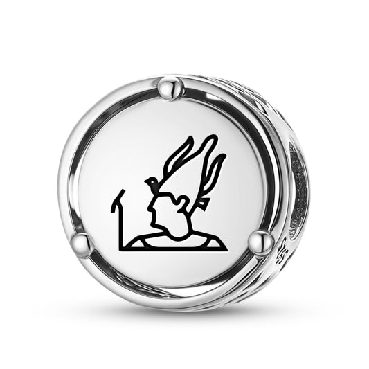 925 Sterling Silver Egyptian Satis Satet Charms For Bracelets & Necklaces Pendants Beads Jewelry Fit Pan Bracelet Charm Ethnic Cultural Symbols Gifts For Women