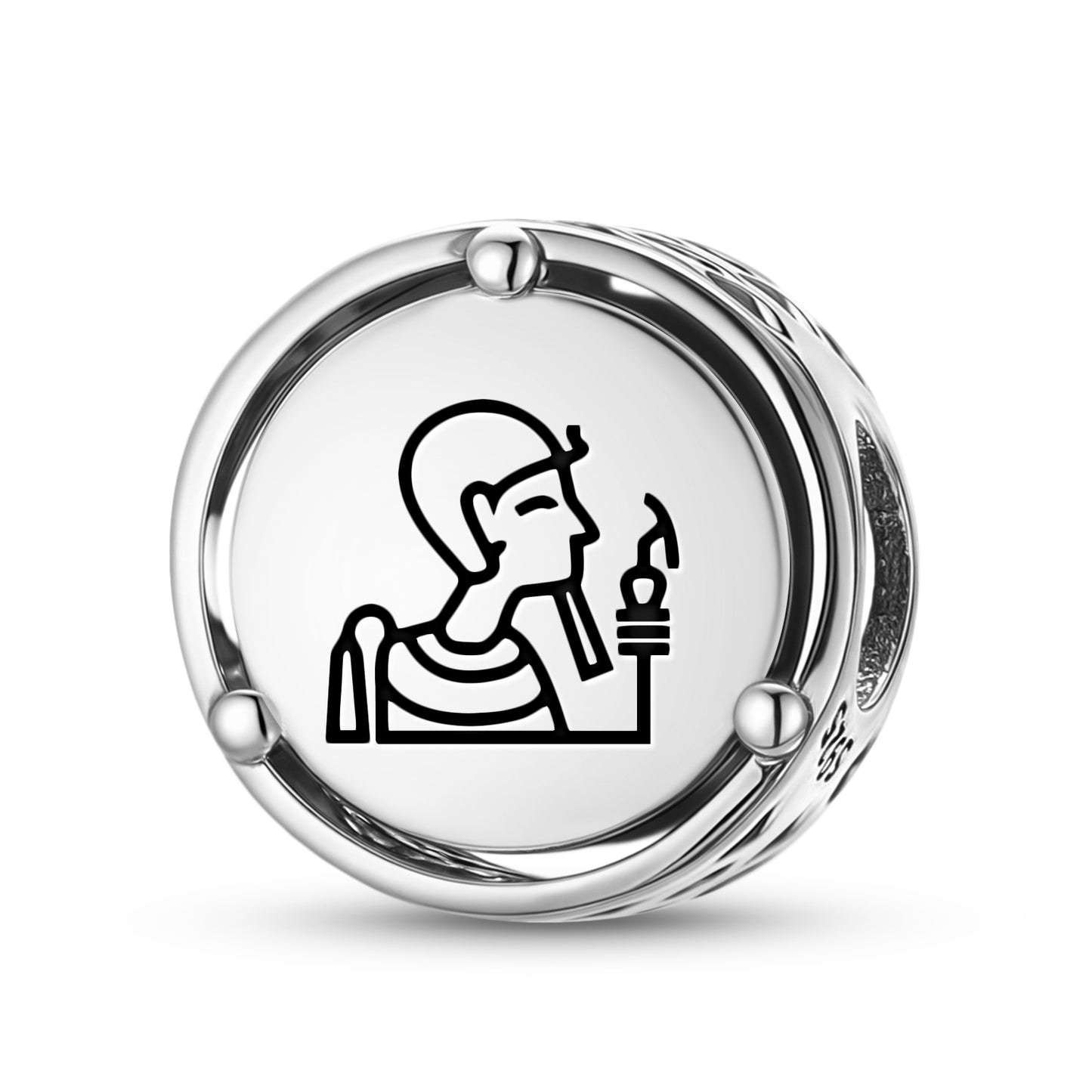 925 Sterling Silver Egyptian Ptah Charms For Bracelets & Necklaces Pendants Beads Jewelry Fit Pan Bracelet Charm Ethnic Cultural Symbols Gifts For Women
