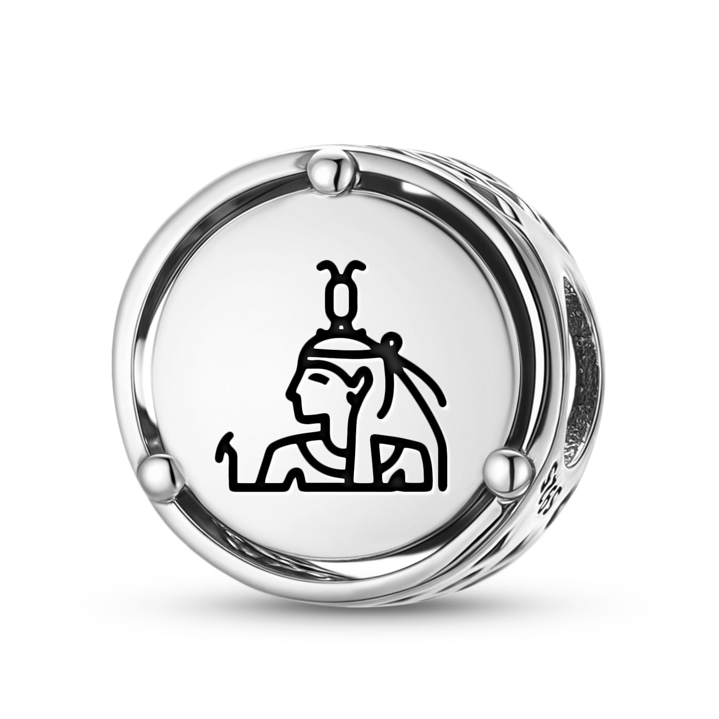 925 Sterling Silver Egyptian Neith Charms For Bracelets & Necklaces Pendants Beads Jewelry Fit Pan Bracelet Charm Ethnic Cultural Symbols Gifts For Women