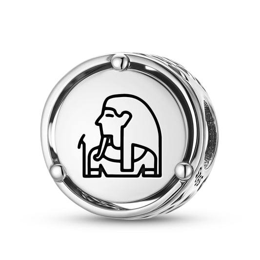 925 Sterling Silver Egyptian Atum Charms For Bracelets & Necklaces Pendants Beads Jewelry Fit Pan Bracelet Charm Ethnic Cultural Symbols Gifts For Women