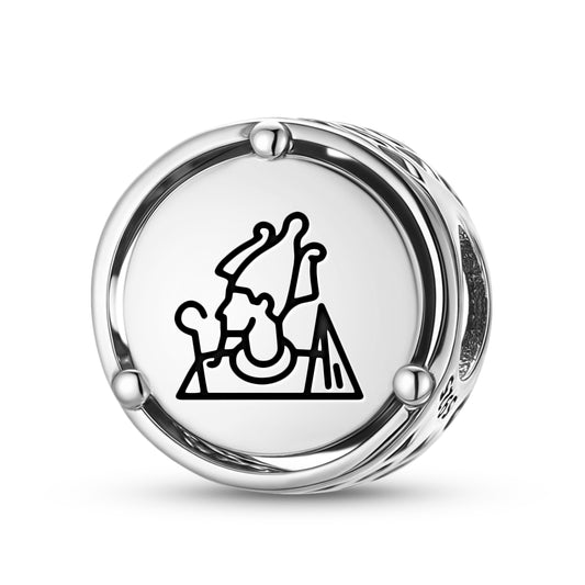 925 Sterling Silver Egyptian Osiris Charms For Bracelets & Necklaces Pendants Beads Jewelry Fit Pan Bracelet Charm Ethnic Cultural Symbols Gifts For Women