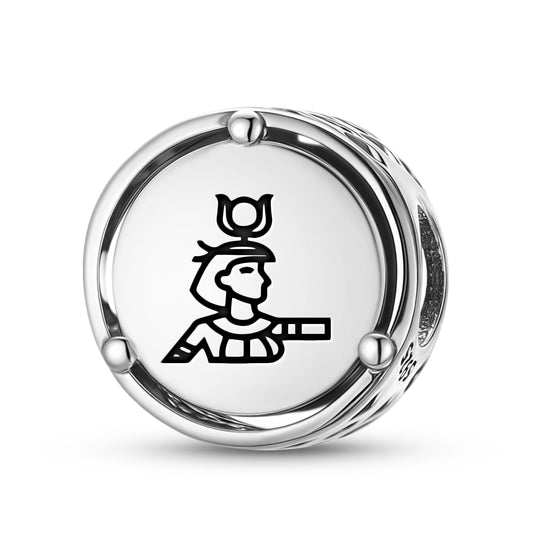 925 Sterling Silver Egyptian Isis Charms For Bracelets & Necklaces Pendants Beads Jewelry Fit Pan Bracelet Charm Ethnic Cultural Symbols Gifts For Women