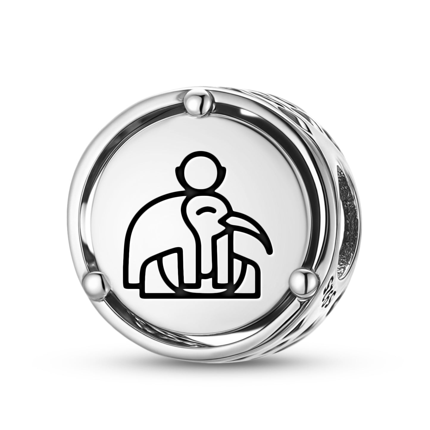 925 Sterling Silver Egyptian Thots Charms For Bracelets & Necklaces Pendants Beads Jewelry Fit Pan Bracelet Charm Ethnic Cultural Symbols Gifts For Women