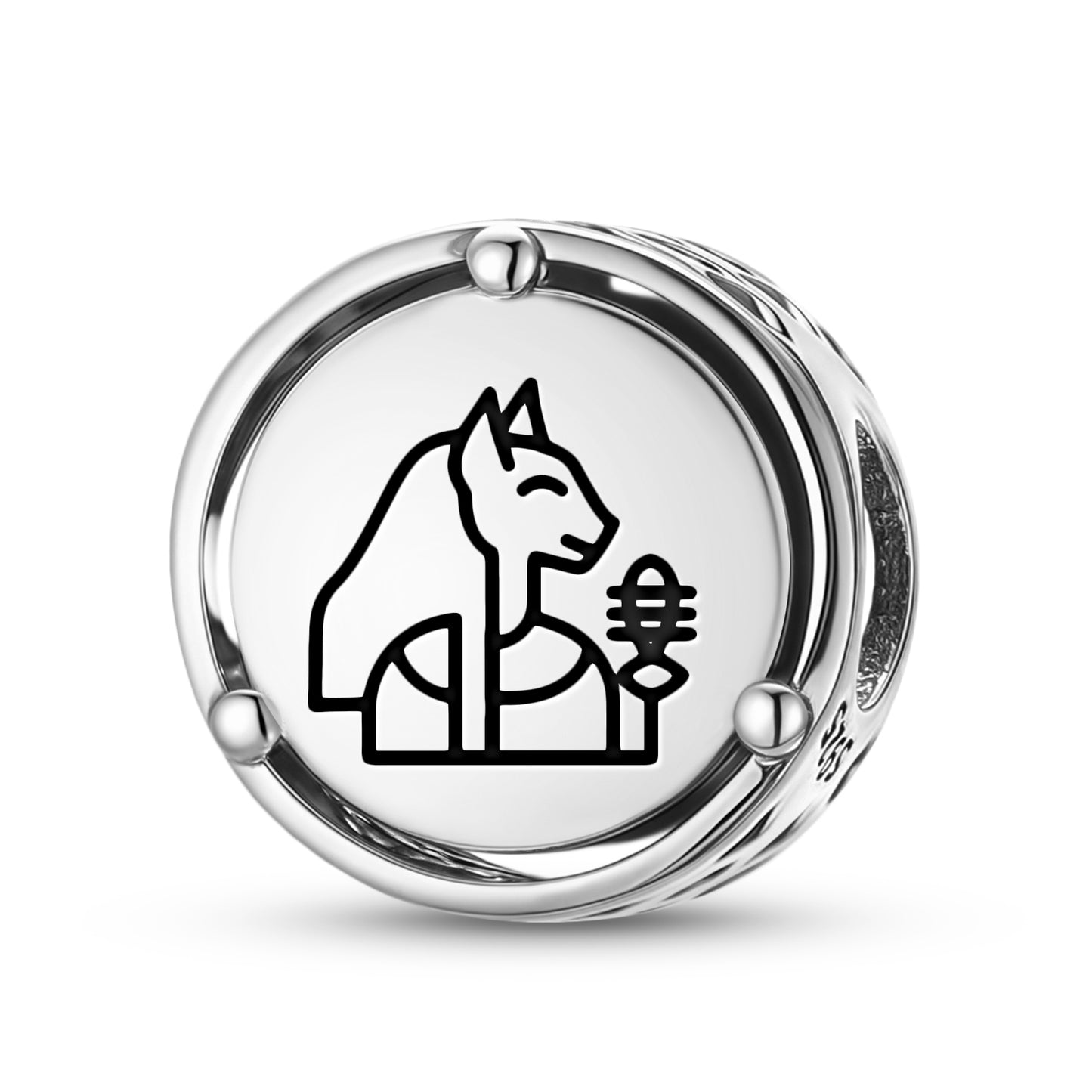 925 Sterling Silver Egyptian Bastet Charms For Bracelets & Necklaces Pendants Beads Jewelry Fit Pan Bracelet Charm Ethnic Cultural Symbols Gifts For Women