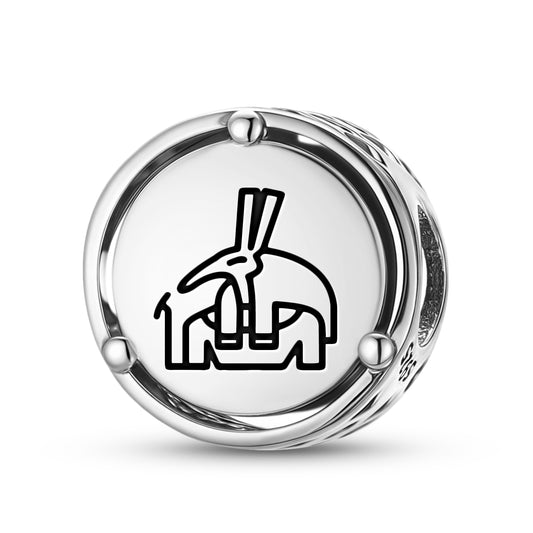 925 Sterling Silver Egyptian Set Charms For Bracelets & Necklaces Pendants Beads Jewelry Fit Pan Bracelet Charm Ethnic Cultural Symbols Gifts For Women