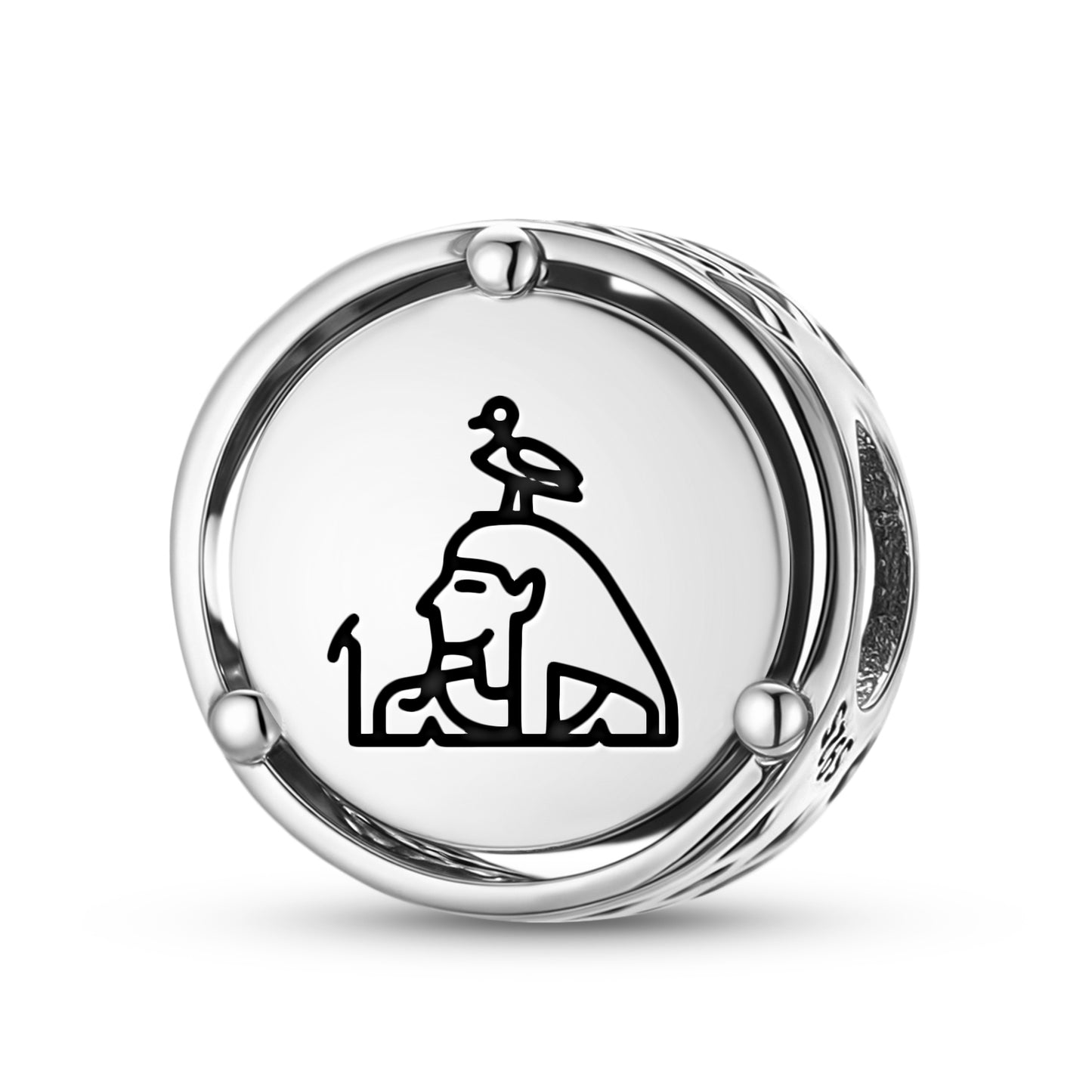 925 Sterling Silver Egyptian Geb Charms For Bracelets & Necklaces Pendants Beads Jewelry Fit Pan Bracelet Charm Ethnic Cultural Symbols Gifts For Women
