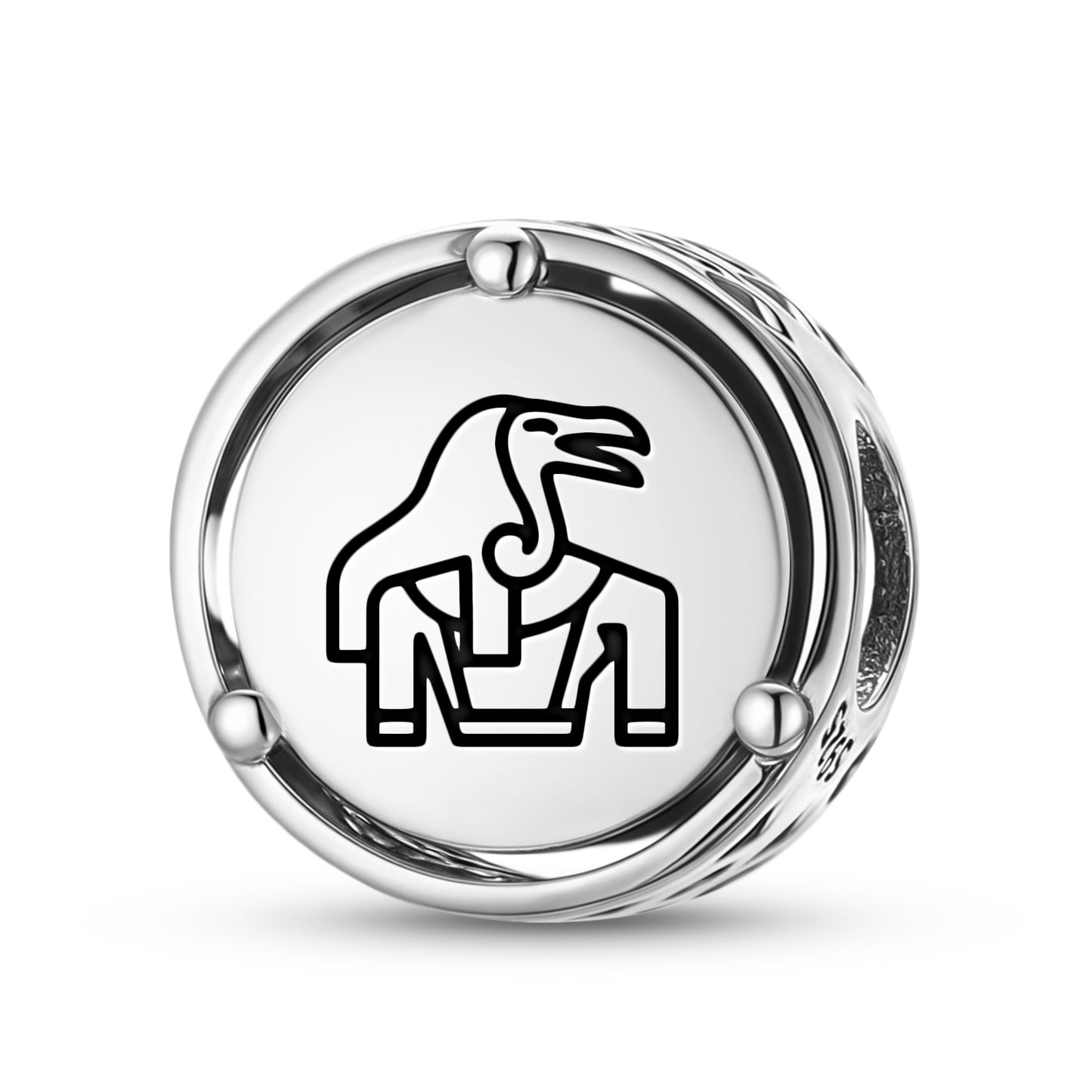 925 Sterling Silver Egyptian Nekhbet Charms For Bracelets & Necklaces Pendants Beads Jewelry Fit Pan Bracelet Charm Ethnic Cultural Symbols Gifts For Women