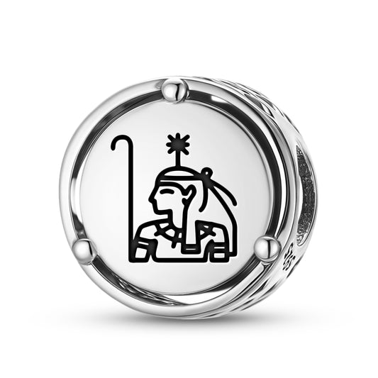 925 Sterling Silver Egyptian Seshat Charms For Bracelets & Necklaces Pendants Beads Jewelry Fit Pan Bracelet Charm Ethnic Cultural Symbols Gifts For Women