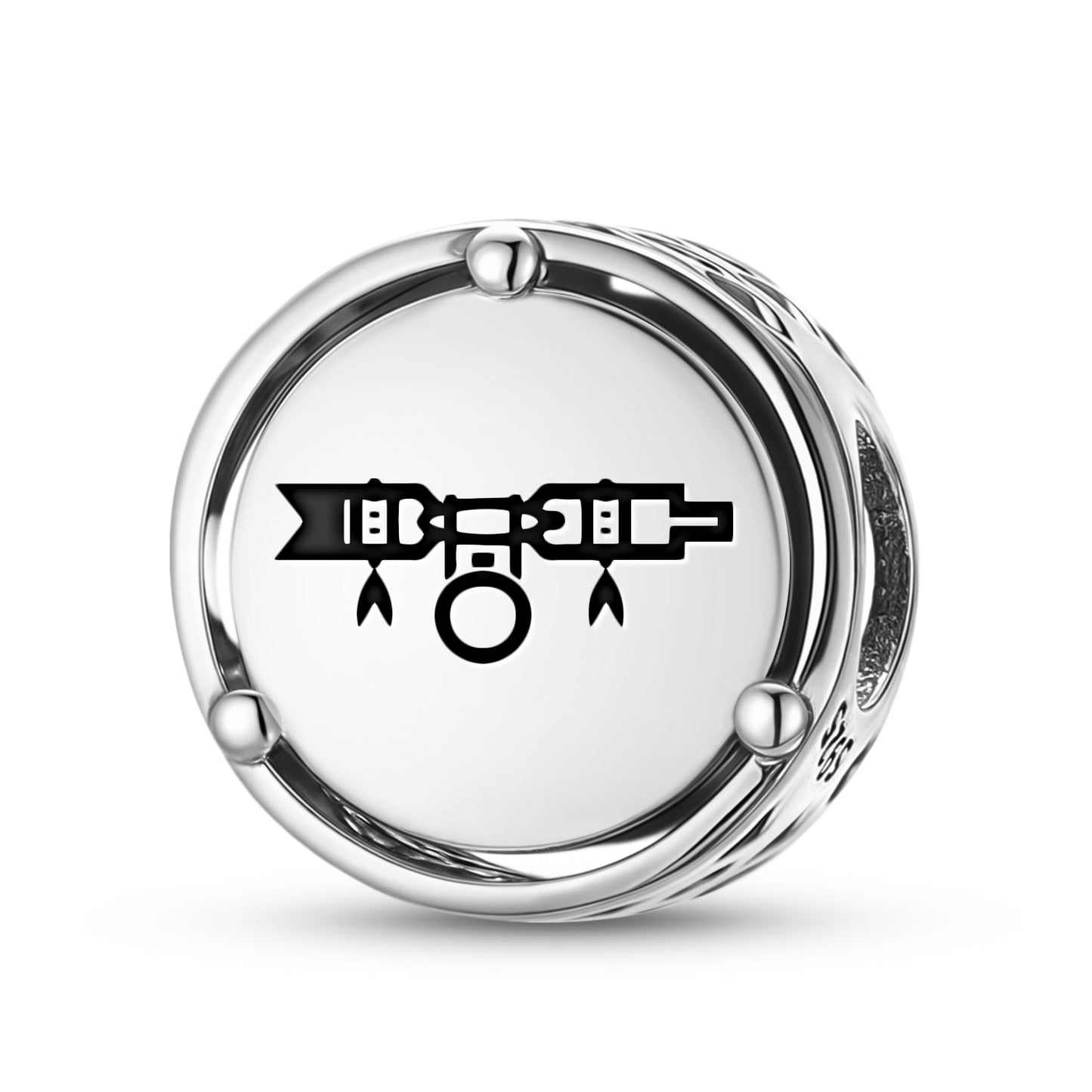 925 Sterling Silver Hopi Mongko Charms For Bracelets & Necklaces Pendants Beads Jewelry Fit Pan Bracelet Charm Ethnic Cultural Symbols Gifts For Women
