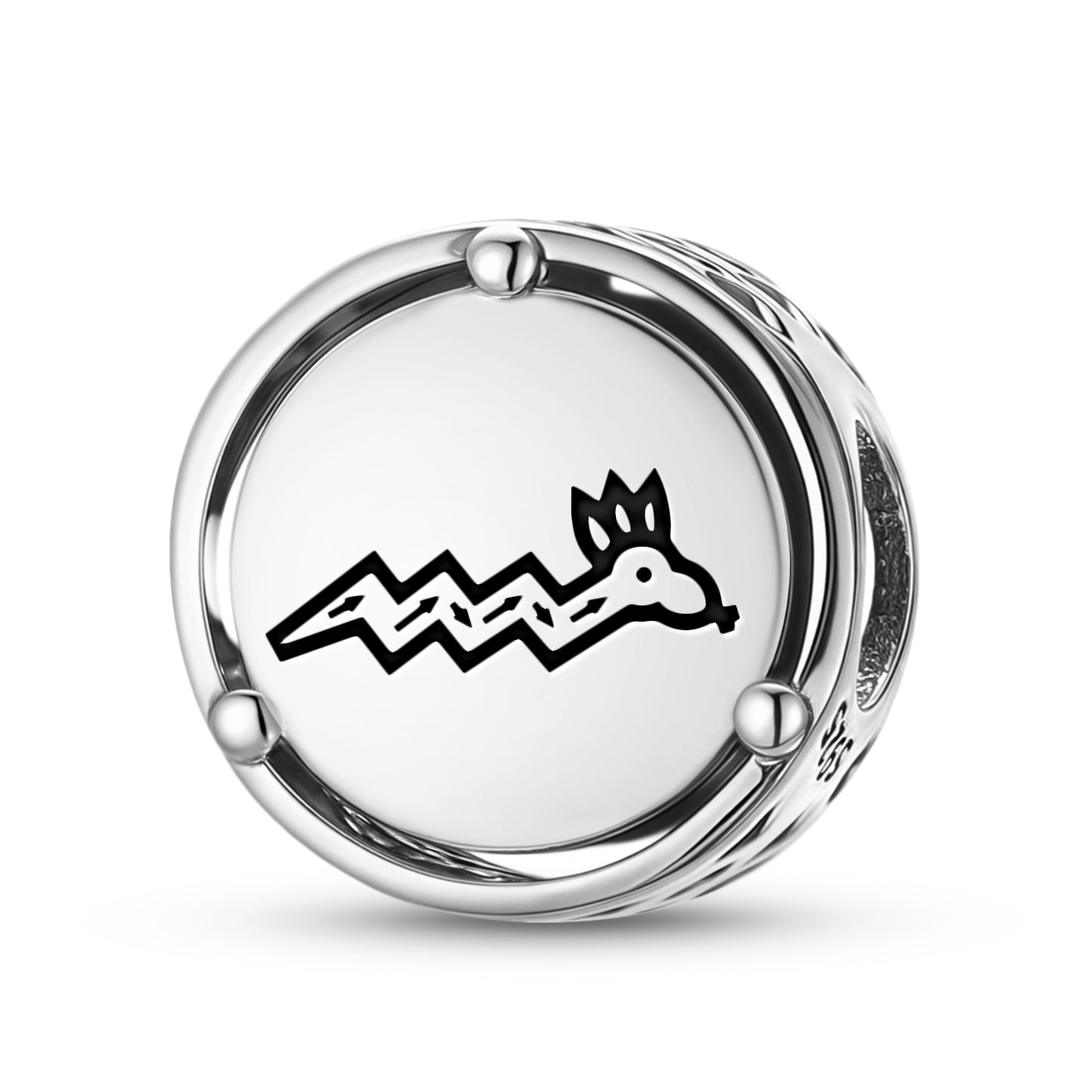 925 Sterling Silver Hopi Palulukang Charms For Bracelets & Necklaces Pendants Beads Jewelry Fit Pan Bracelet Charm Ethnic Cultural Symbols Gifts For Women
