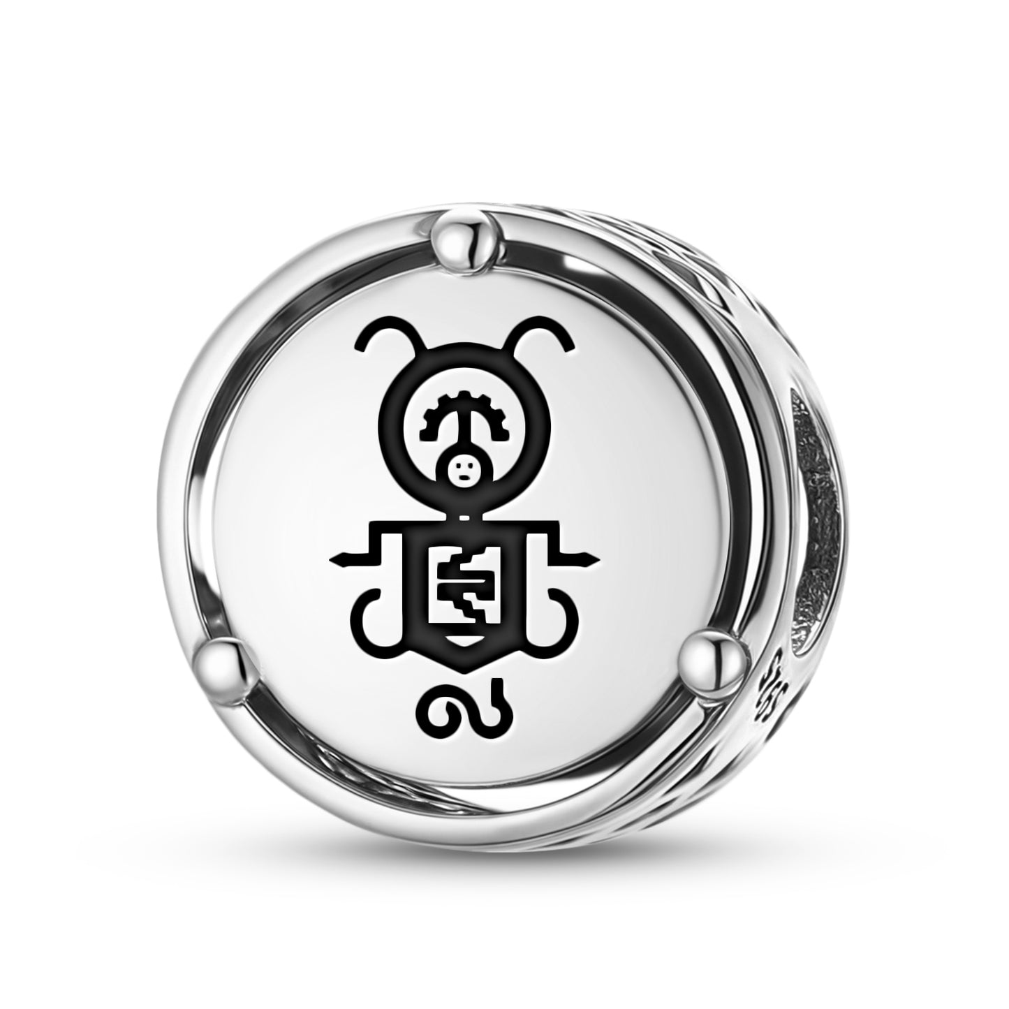 925 Sterling Silver Hopi Panaiyoikyasi Charms For Bracelets & Necklaces Pendants Beads Jewelry Fit Pan Bracelet Charm Ethnic Cultural Symbols Gifts For Women
