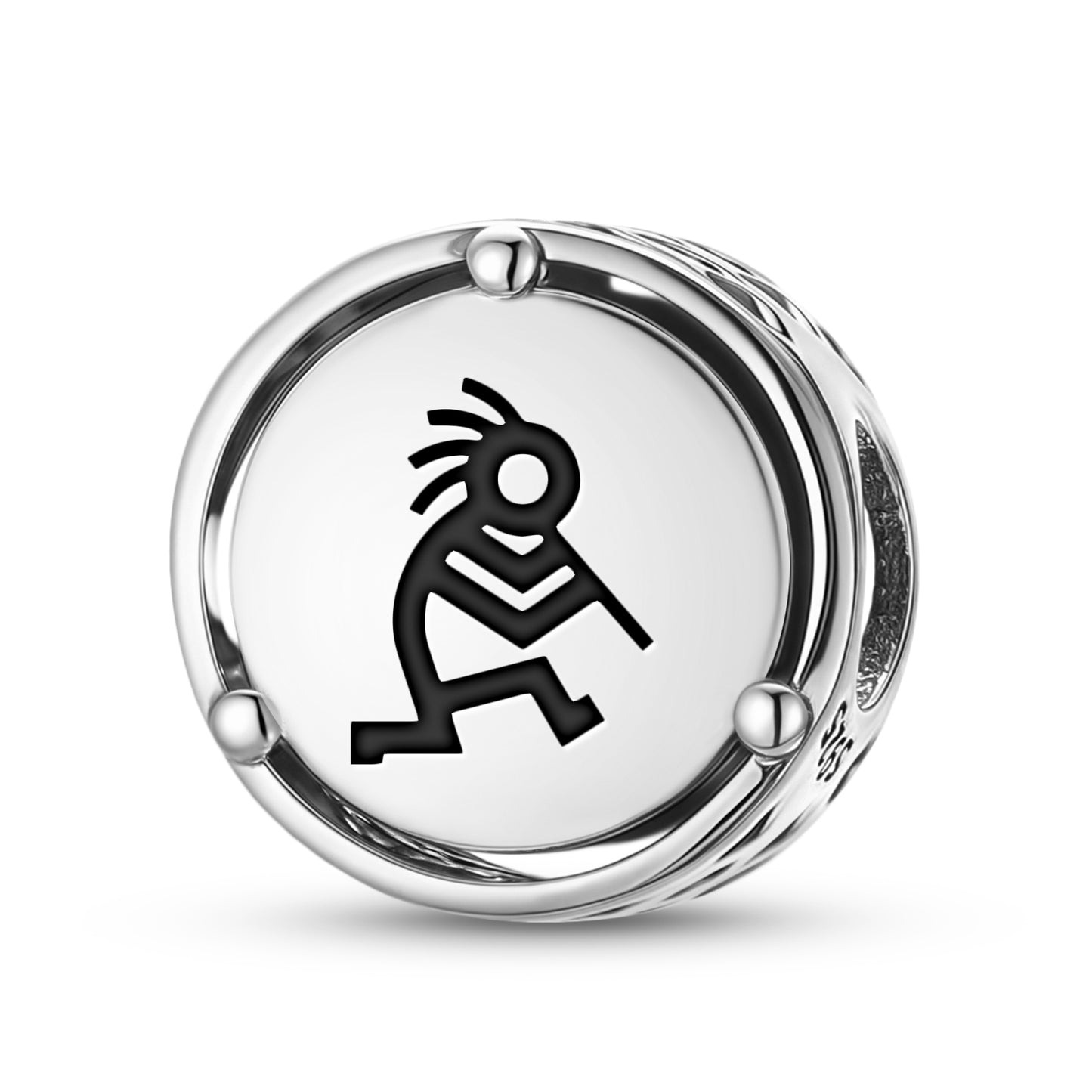 925 Sterling Silver Hopi Kokopelli Charms For Bracelets & Necklaces Pendants Beads Jewelry Fit Pan Bracelet Charm Ethnic Cultural Symbols Gifts For Women
