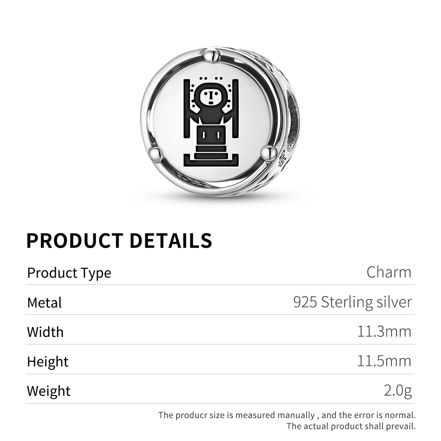 925 Sterling Silver Inca Viracocha Charms For Bracelets & Necklaces Pendants Beads Jewelry Fit Pan Bracelet Charm Ethnic Cultural Symbols Gifts For Women