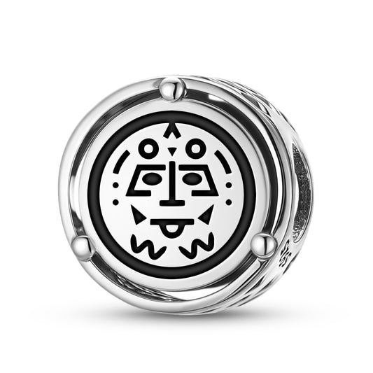 925 Sterling Silver Inca Pacha Kamaq Charms For Bracelets & Necklaces Pendants Beads Jewelry Fit Pan Bracelet Charm Ethnic Cultural Symbols Gifts For Women