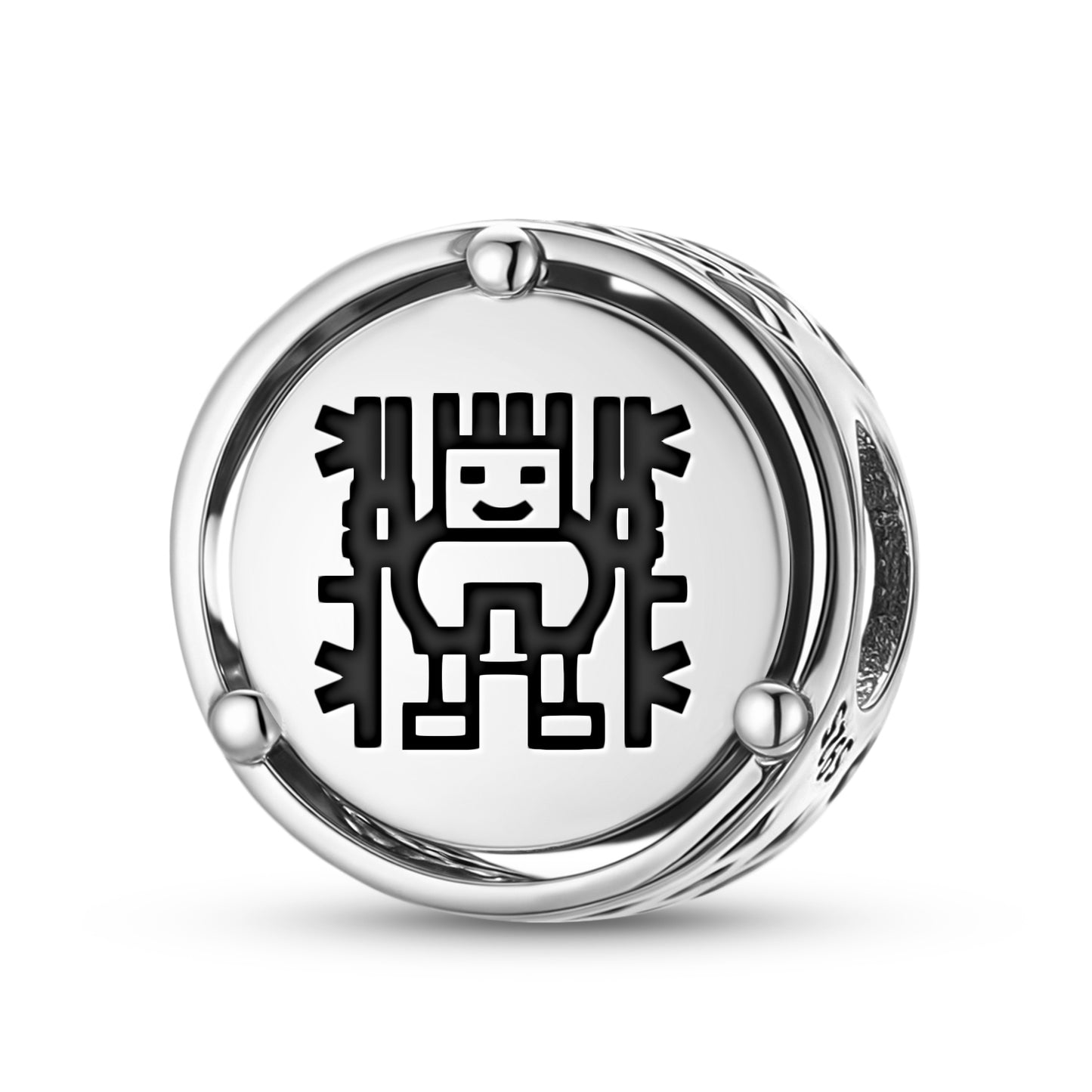 925 Sterling Silver Inca Mama Sara Charms For Bracelets & Necklaces Pendants Beads Jewelry Fit Pan Bracelet Charm Ethnic Cultural Symbols Gifts For Women