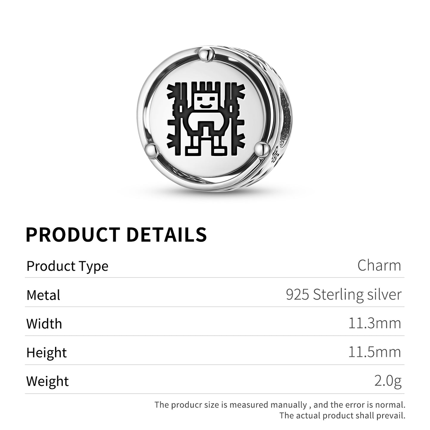 925 Sterling Silver Inca Mama Sara Charms For Bracelets & Necklaces Pendants Beads Jewelry Fit Pan Bracelet Charm Ethnic Cultural Symbols Gifts For Women