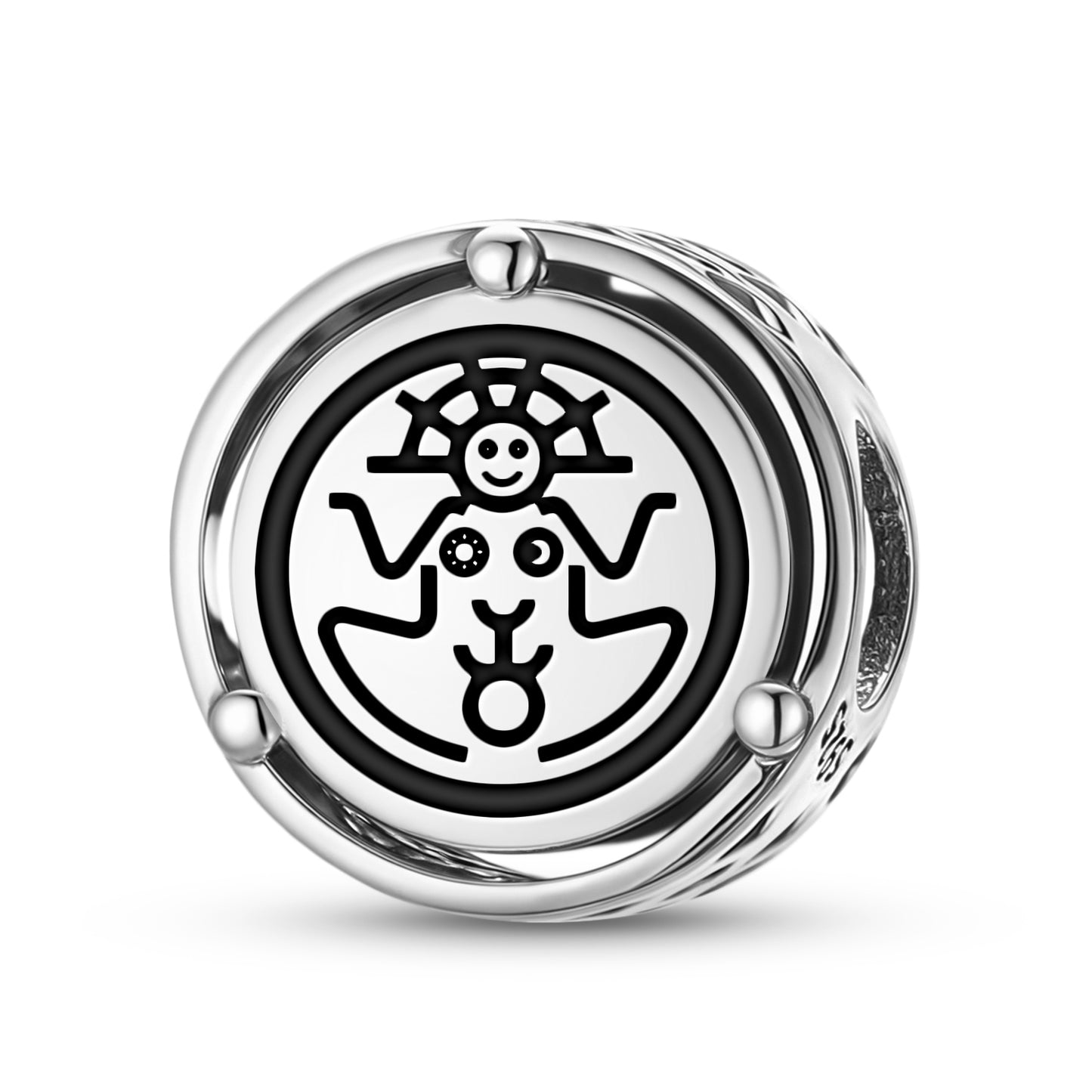 925 Sterling Silver Inca Pachamama Charms For Bracelets & Necklaces Pendants Beads Jewelry Fit Pan Bracelet Charm Ethnic Cultural Symbols Gifts For Women