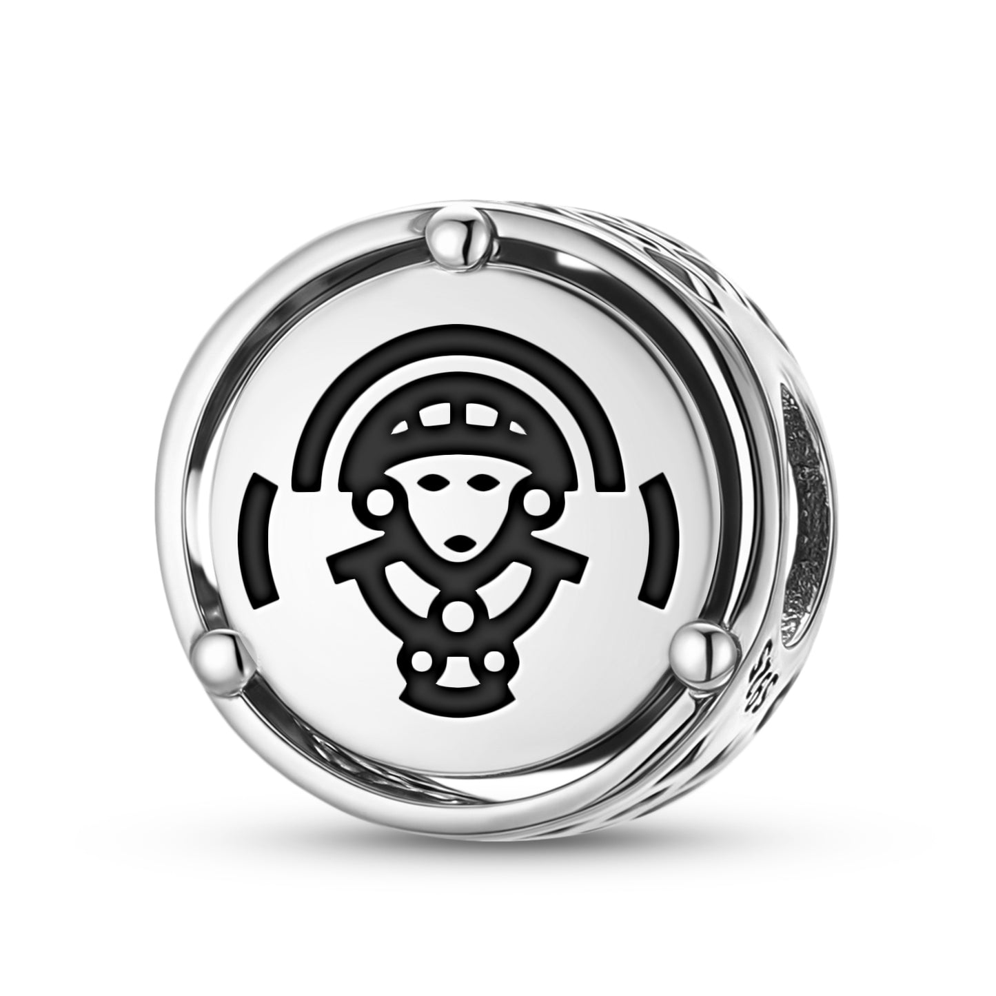 925 Sterling Silver Inca Mama Qucha Charms For Bracelets & Necklaces Pendants Beads Jewelry Fit Pan Bracelet Charm Ethnic Cultural Symbols Gifts For Women