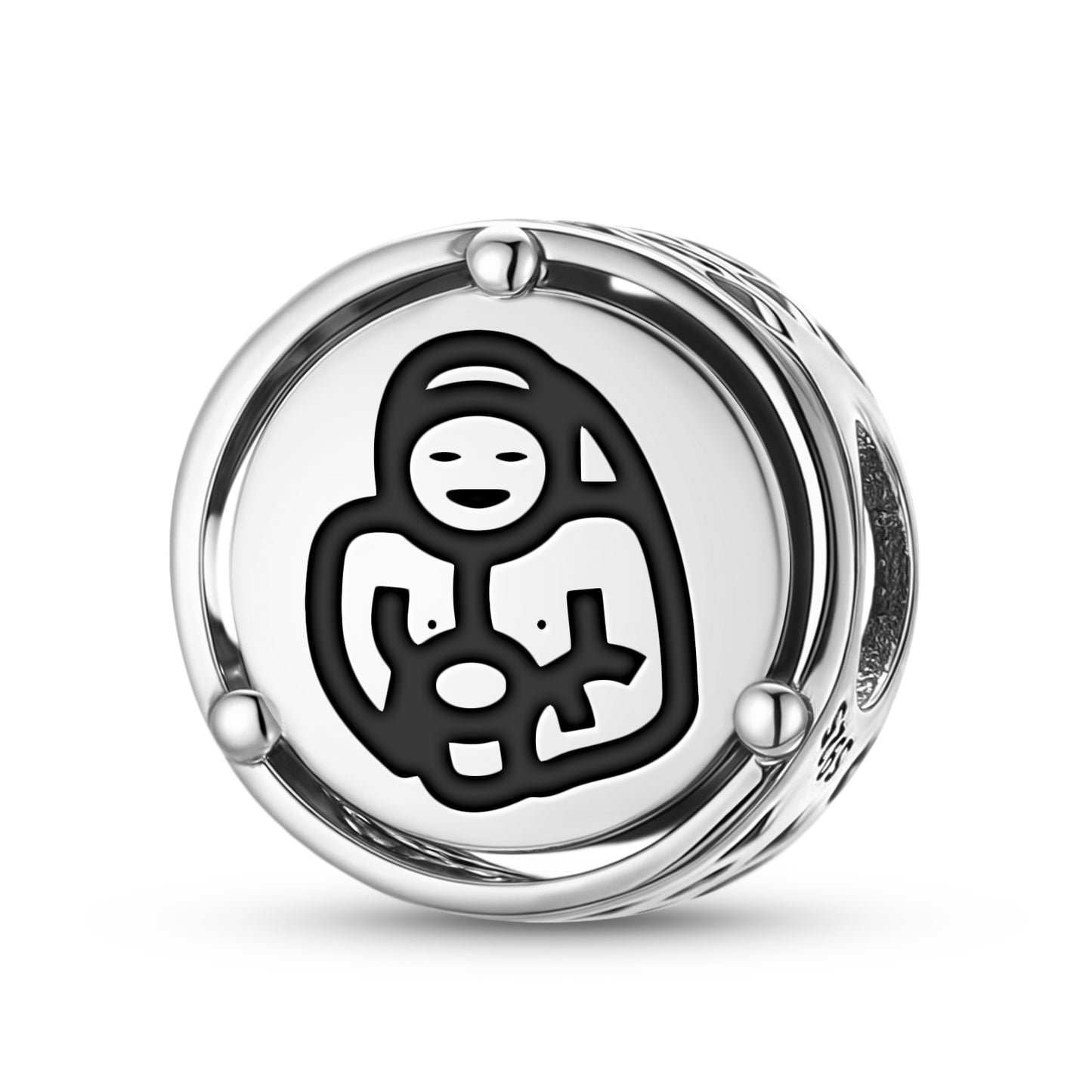 925 Sterling Silver Inca Mama Allpa Charms For Bracelets & Necklaces Pendants Beads Jewelry Fit Pan Bracelet Charm Ethnic Cultural Symbols Gifts For Women