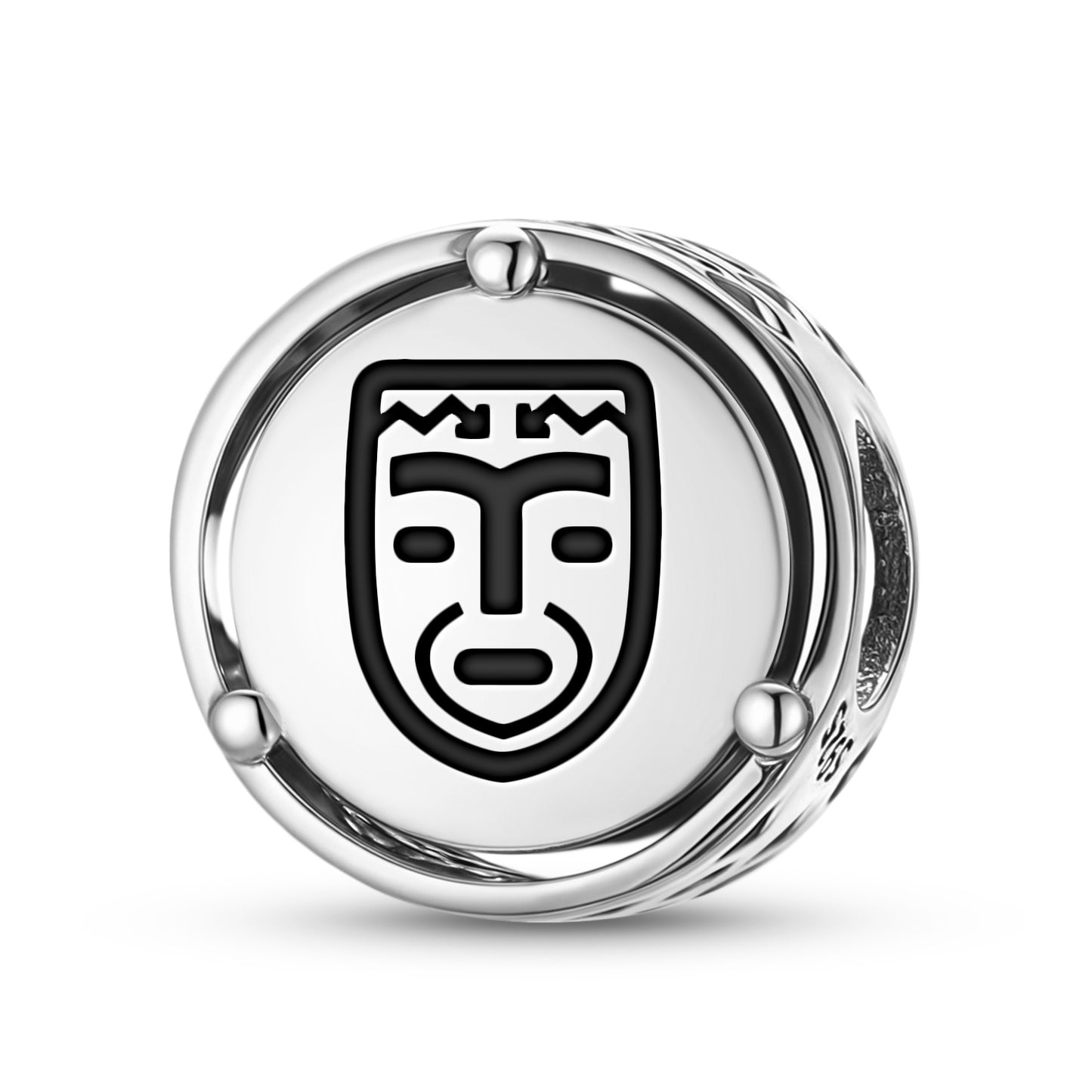 925 Sterling Silver Inca Kon Charms For Bracelets & Necklaces Pendants Beads Jewelry Fit Pan Bracelet Charm Ethnic Cultural Symbols Gifts For Women