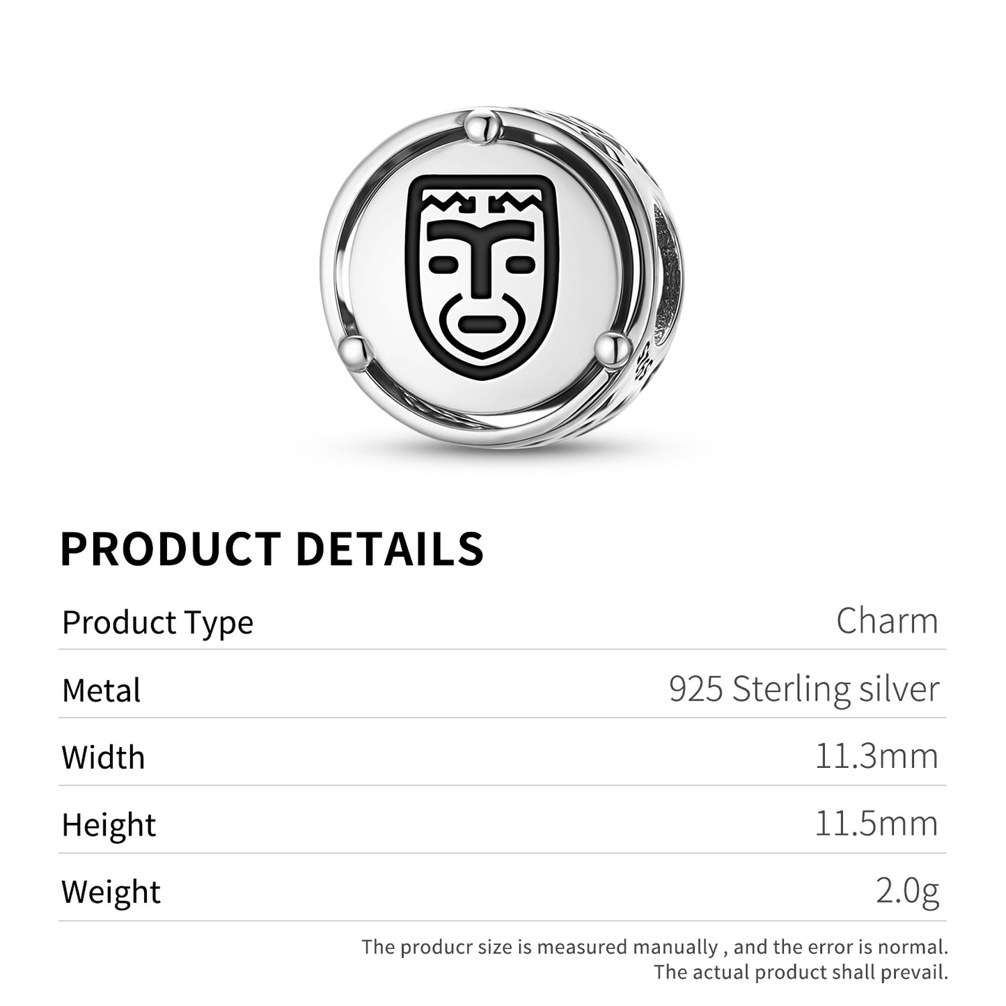 925 Sterling Silver Inca Kon Charms For Bracelets & Necklaces Pendants Beads Jewelry Fit Pan Bracelet Charm Ethnic Cultural Symbols Gifts For Women