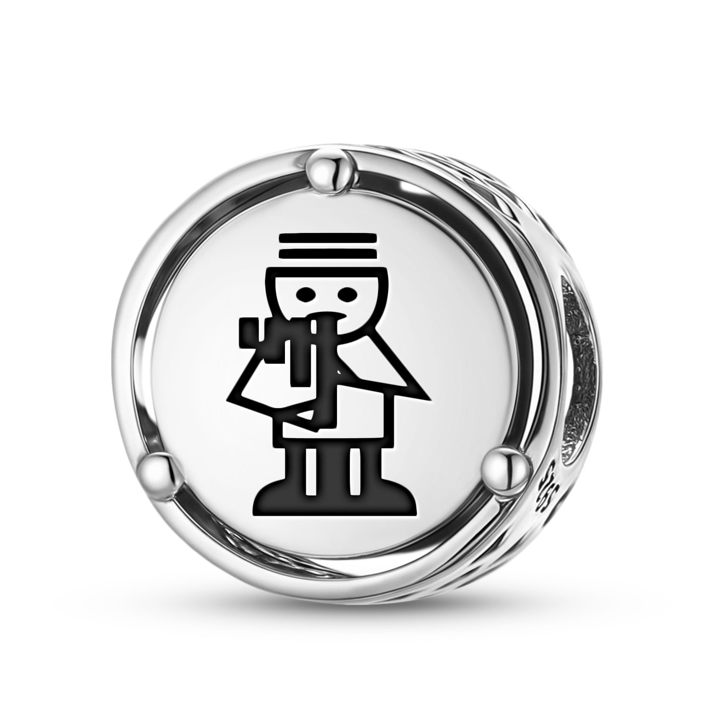 925 Sterling Silver Inca Illapa Charms For Bracelets & Necklaces Pendants Beads Jewelry Fit Pan Bracelet Charm Ethnic Cultural Symbols Gifts For Women