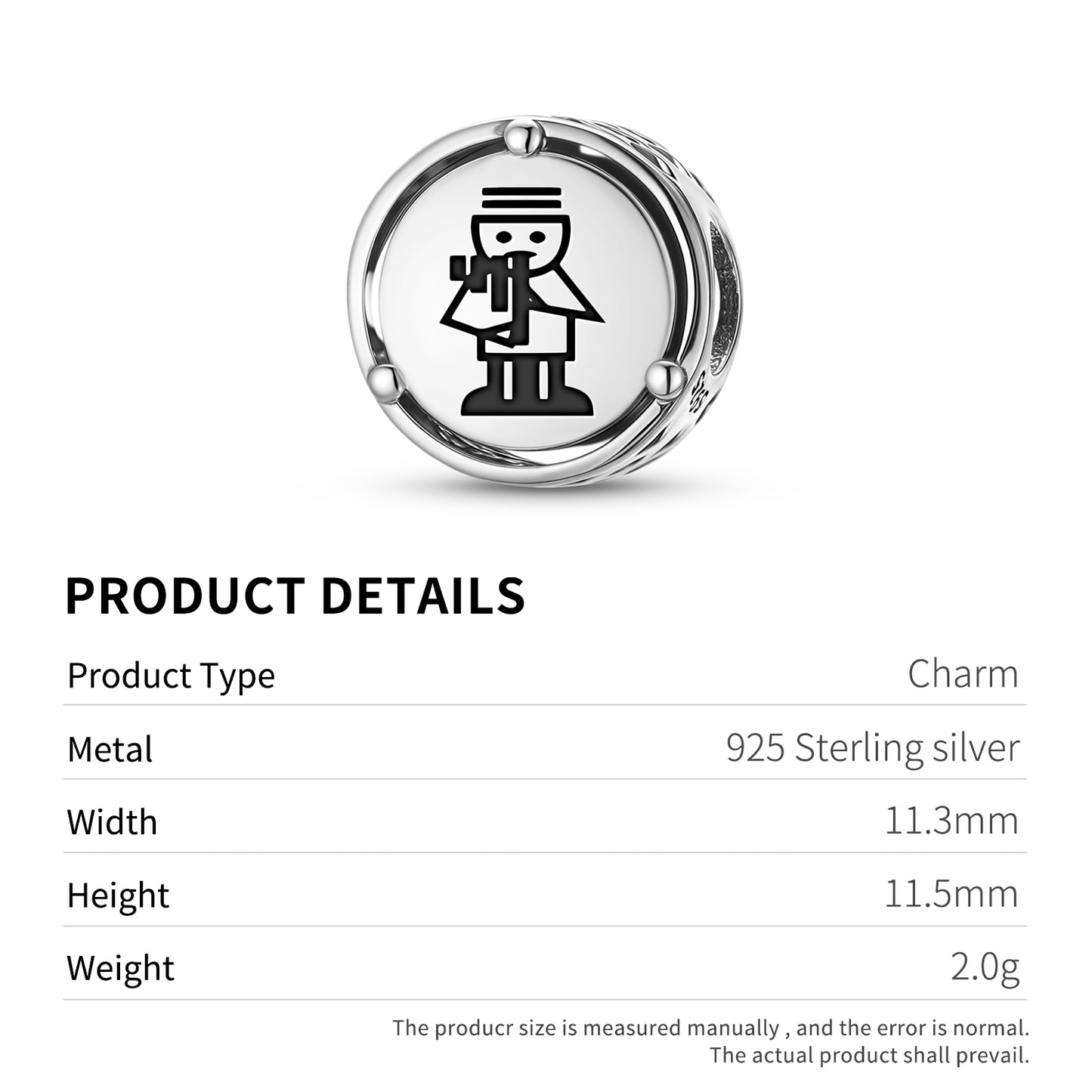 925 Sterling Silver Inca Illapa Charms For Bracelets & Necklaces Pendants Beads Jewelry Fit Pan Bracelet Charm Ethnic Cultural Symbols Gifts For Women
