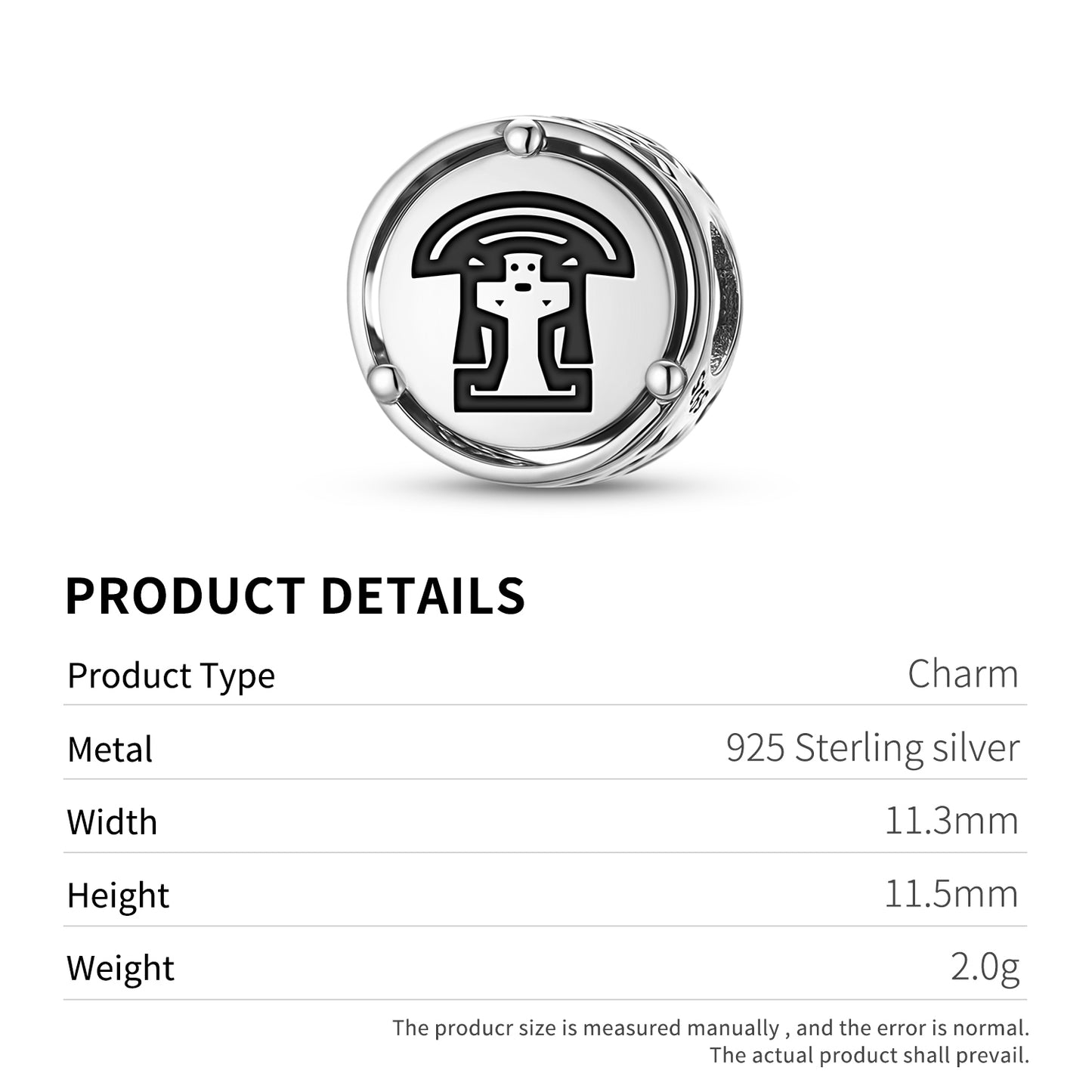 925 Sterling Silver Inca Ataguchu Charms For Bracelets & Necklaces Pendants Beads Jewelry Fit Pan Bracelet Charm Ethnic Cultural Symbols Gifts For Women