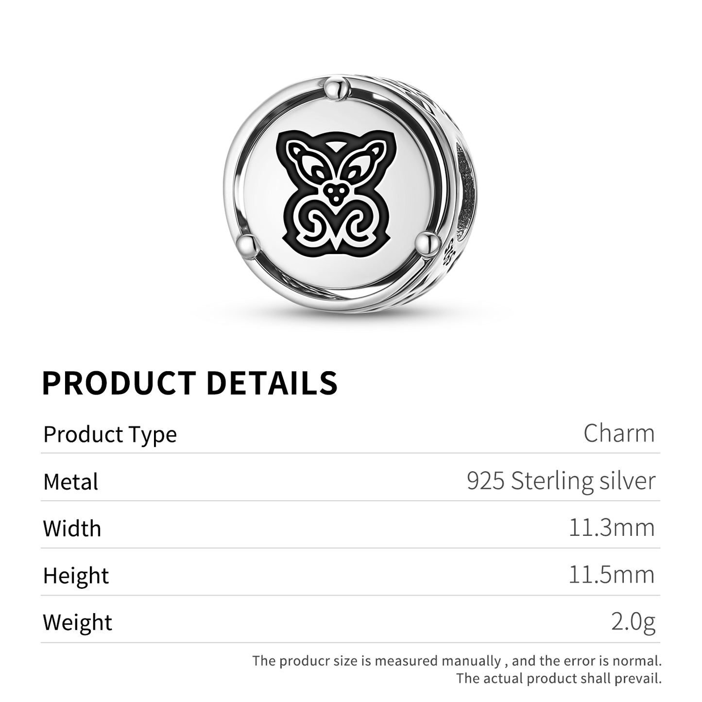 925 Sterling Silver Maori Tāne Charms For Bracelets & Necklaces Pendants Beads Jewelry Fit Pan Bracelet Charm Ethnic Cultural Symbols Gifts For Women