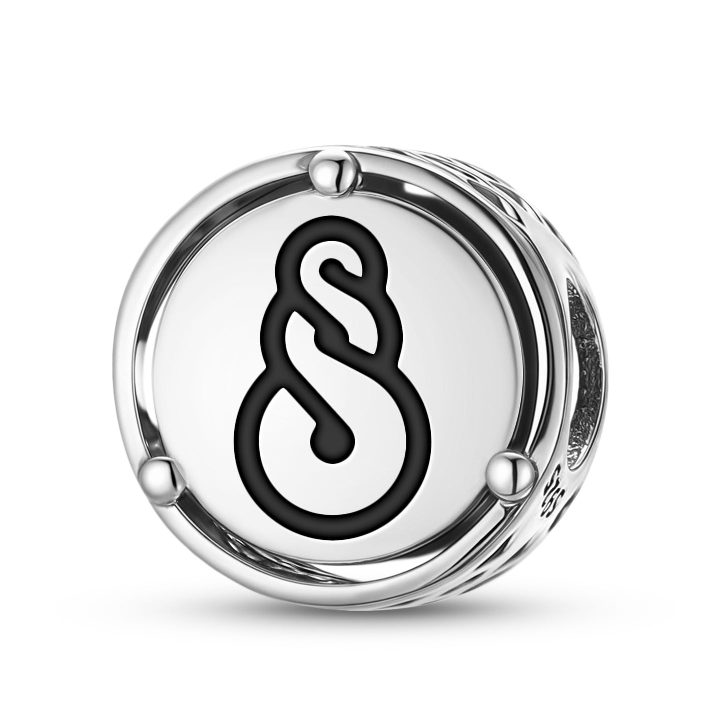 925 Sterling Silver Maori Double Twist Charms For Bracelets & Necklaces Pendants Beads Jewelry Fit Pan Bracelet Charm Ethnic Cultural Symbols Gifts For Women
