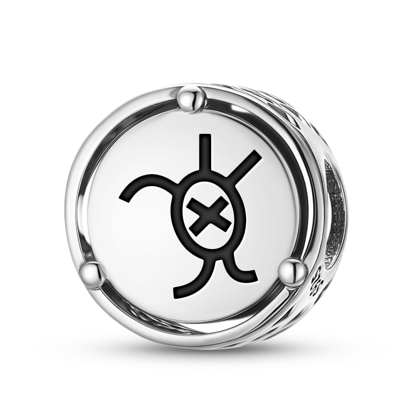 925 Sterling Silver Taino Turtle Charms For Bracelets & Necklaces Pendants Beads Jewelry Fit Pan Bracelet Charm Ethnic Cultural Symbols Gifts For Women
