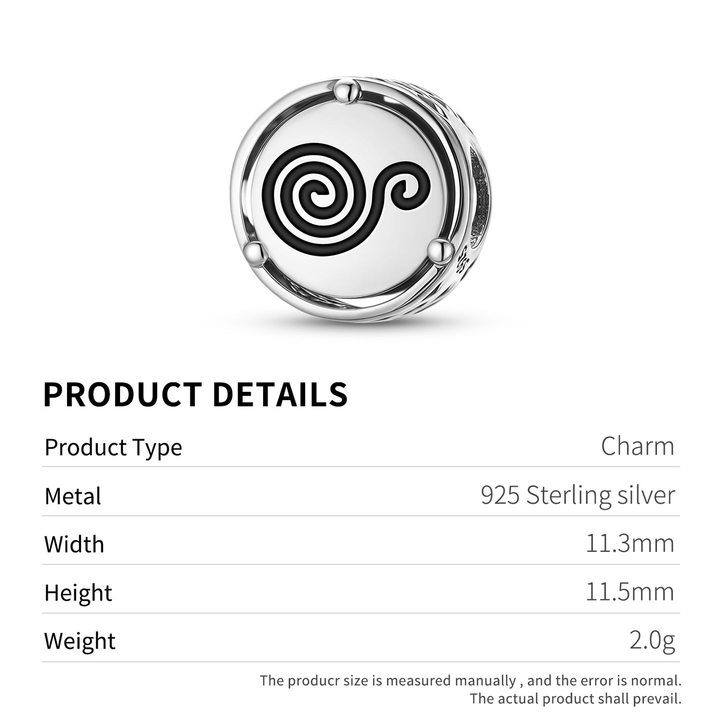 925 Sterling Silver Taino Snail Conch Charms For Bracelets & Necklaces Pendants Beads Jewelry Fit Pan Bracelet Charm Ethnic Cultural Symbols Gifts For Women