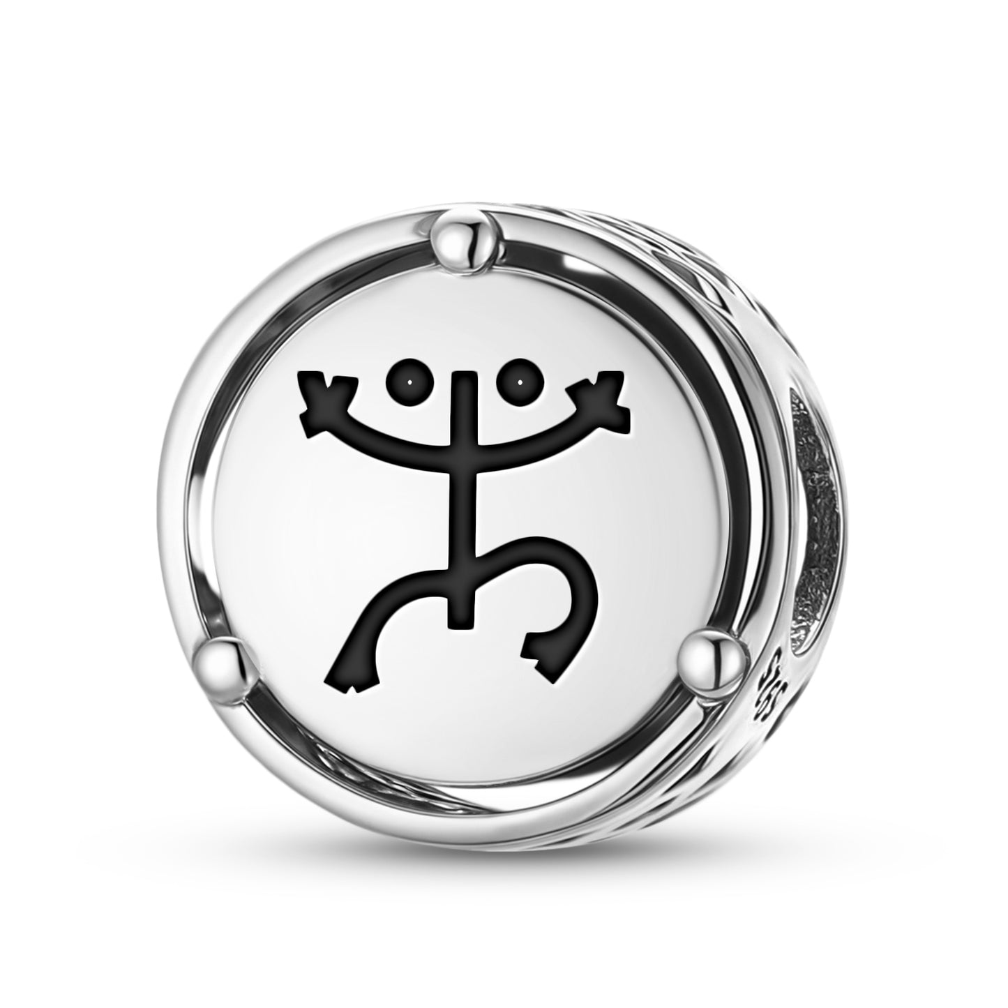 925 Sterling Silver Taino Toa Charms For Bracelets & Necklaces Pendants Beads Jewelry Fit Pan Bracelet Charm Ethnic Cultural Symbols Gifts For Women