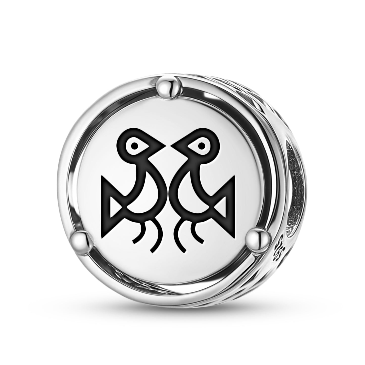 925 Sterling Silver Taino Eternal Lovers Charms For Bracelets & Necklaces Pendants Beads Jewelry Fit Pan Bracelet Charm Ethnic Cultural Symbols Gifts For Women