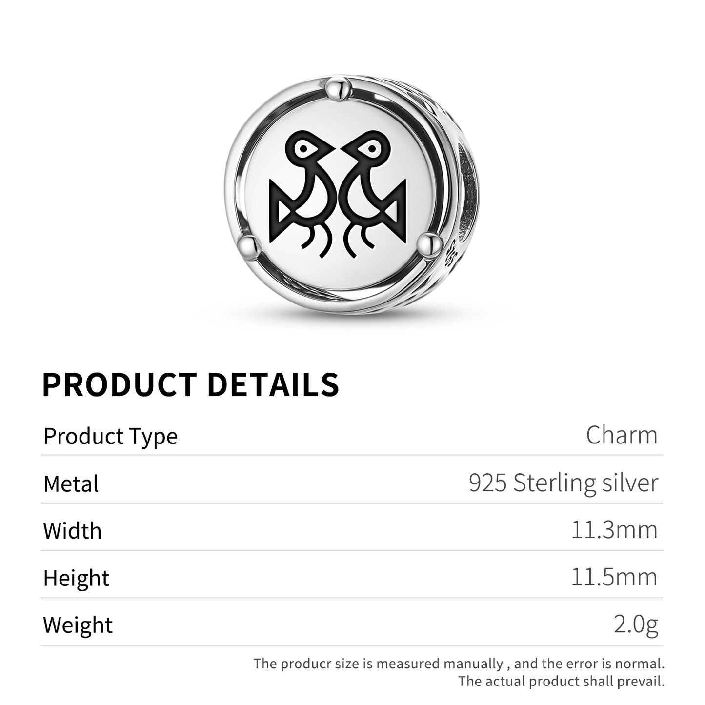 925 Sterling Silver Taino Eternal Lovers Charms For Bracelets & Necklaces Pendants Beads Jewelry Fit Pan Bracelet Charm Ethnic Cultural Symbols Gifts For Women