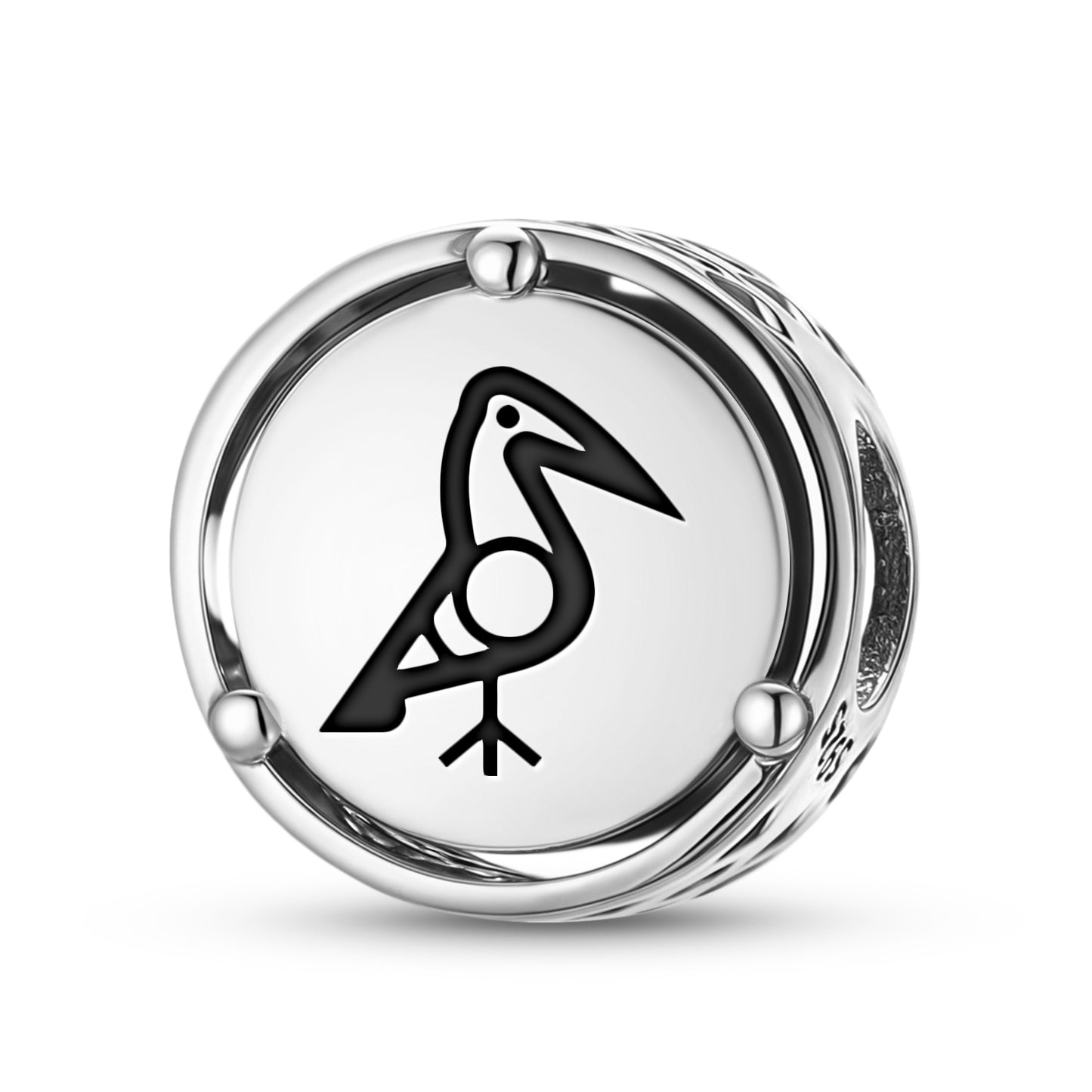 925 Sterling Silver Taino Bird Charms For Bracelets & Necklaces Pendants Beads Jewelry Fit Pan Bracelet Charm Ethnic Cultural Symbols Gifts For Women