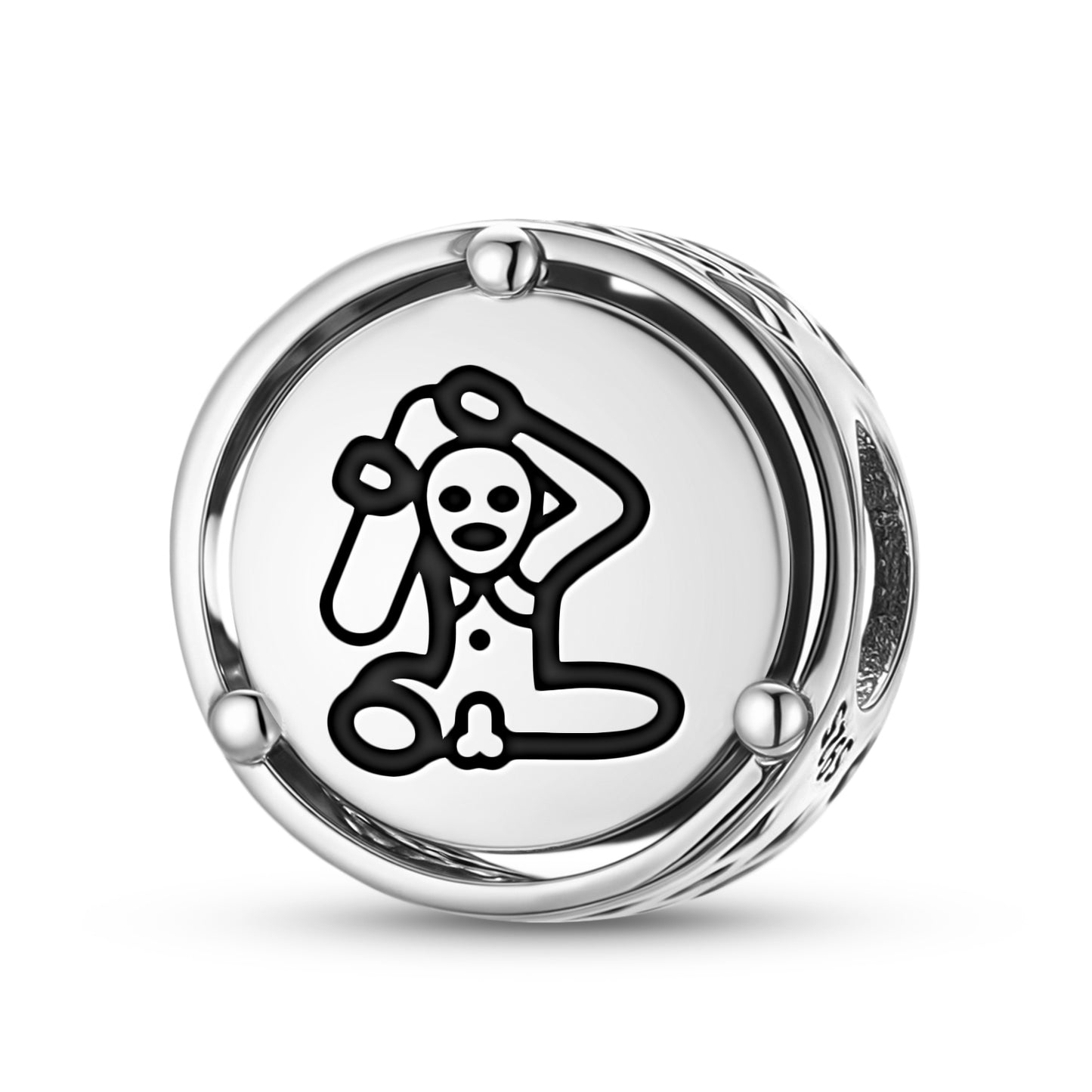 925 Sterling Silver Taino God Of Force Charms For Bracelets & Necklaces Pendants Beads Jewelry Fit Pan Bracelet Charm Ethnic Cultural Symbols Gifts For Women