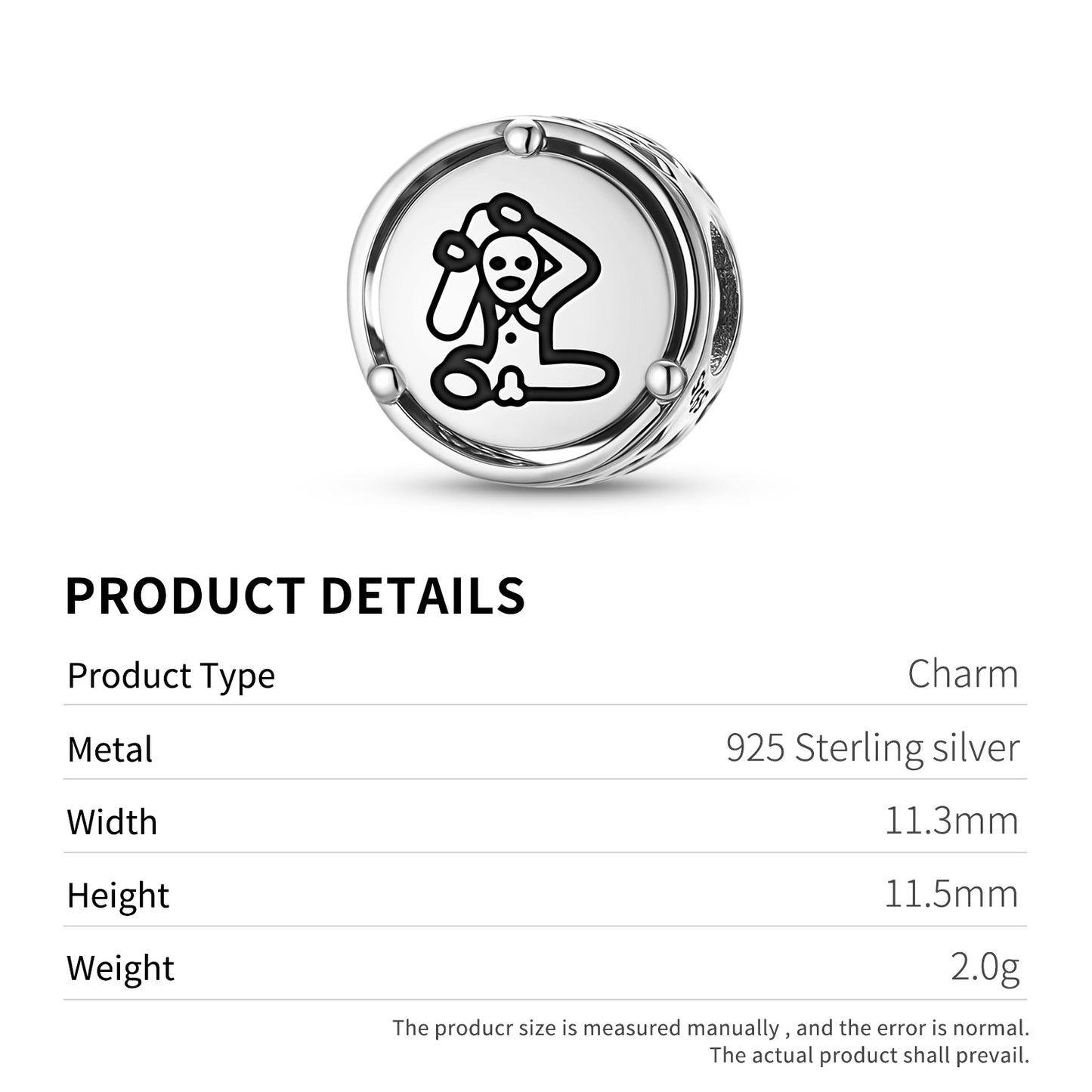 925 Sterling Silver Taino God Of Force Charms For Bracelets & Necklaces Pendants Beads Jewelry Fit Pan Bracelet Charm Ethnic Cultural Symbols Gifts For Women