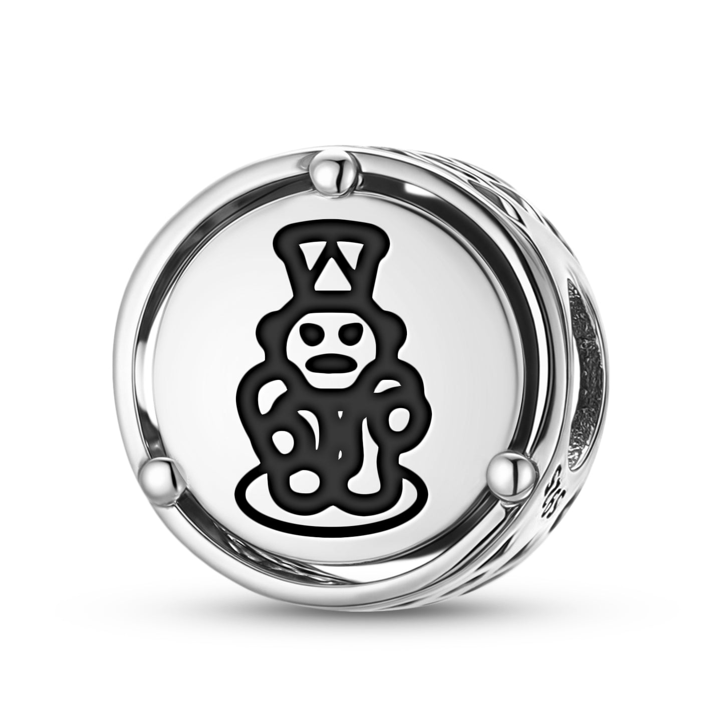 925 Sterling Silver Taino Cemi Boinayel Charms For Bracelets & Necklaces Pendants Beads Jewelry Fit Pan Bracelet Charm Ethnic Cultural Symbols Gifts For Women
