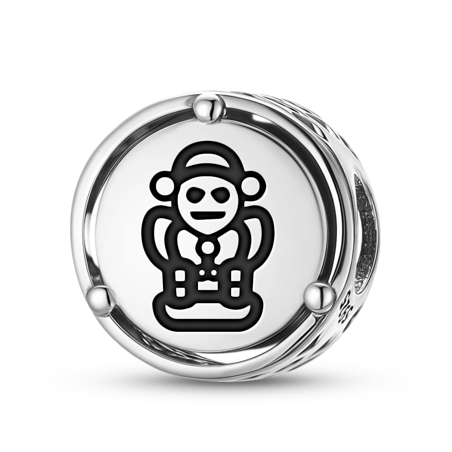 925 Sterling Silver Taino Behique Charms For Bracelets & Necklaces Pendants Beads Jewelry Fit Pan Bracelet Charm Ethnic Cultural Symbols Gifts For Women