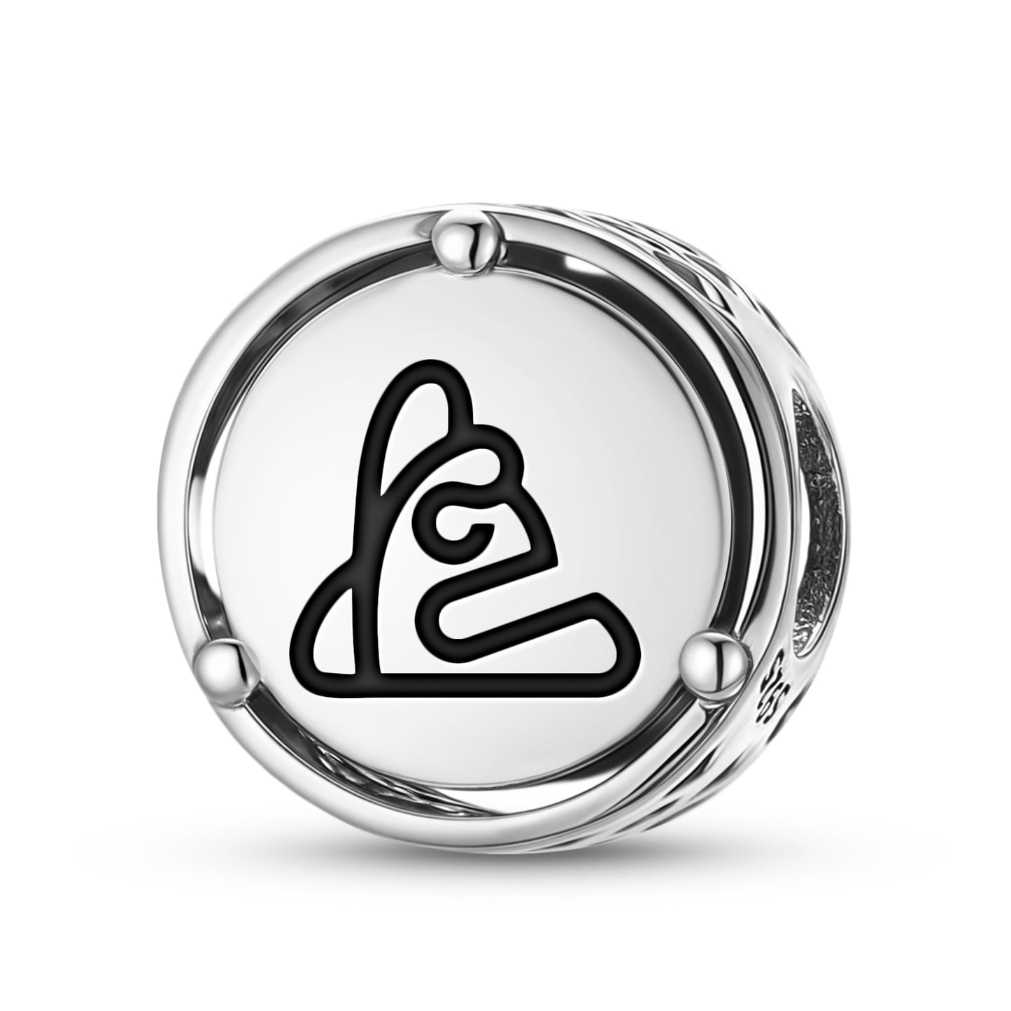 925 Sterling Silver Taino Trigonolito Charms For Bracelets & Necklaces Pendants Beads Jewelry Fit Pan Bracelet Charm Ethnic Cultural Symbols Gifts For Women