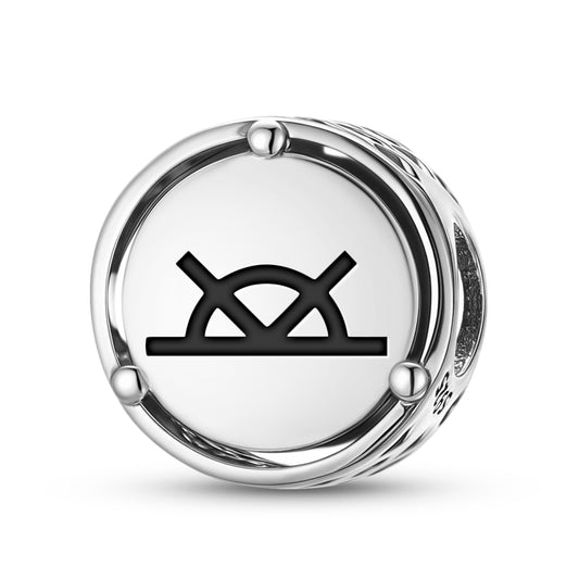 925 Sterling Silver Native Rock Art Healing Charms For Bracelets & Necklaces Pendants Beads Jewelry Fit Pan Bracelet Charm Ethnic Cultural Symbols Gifts For Women