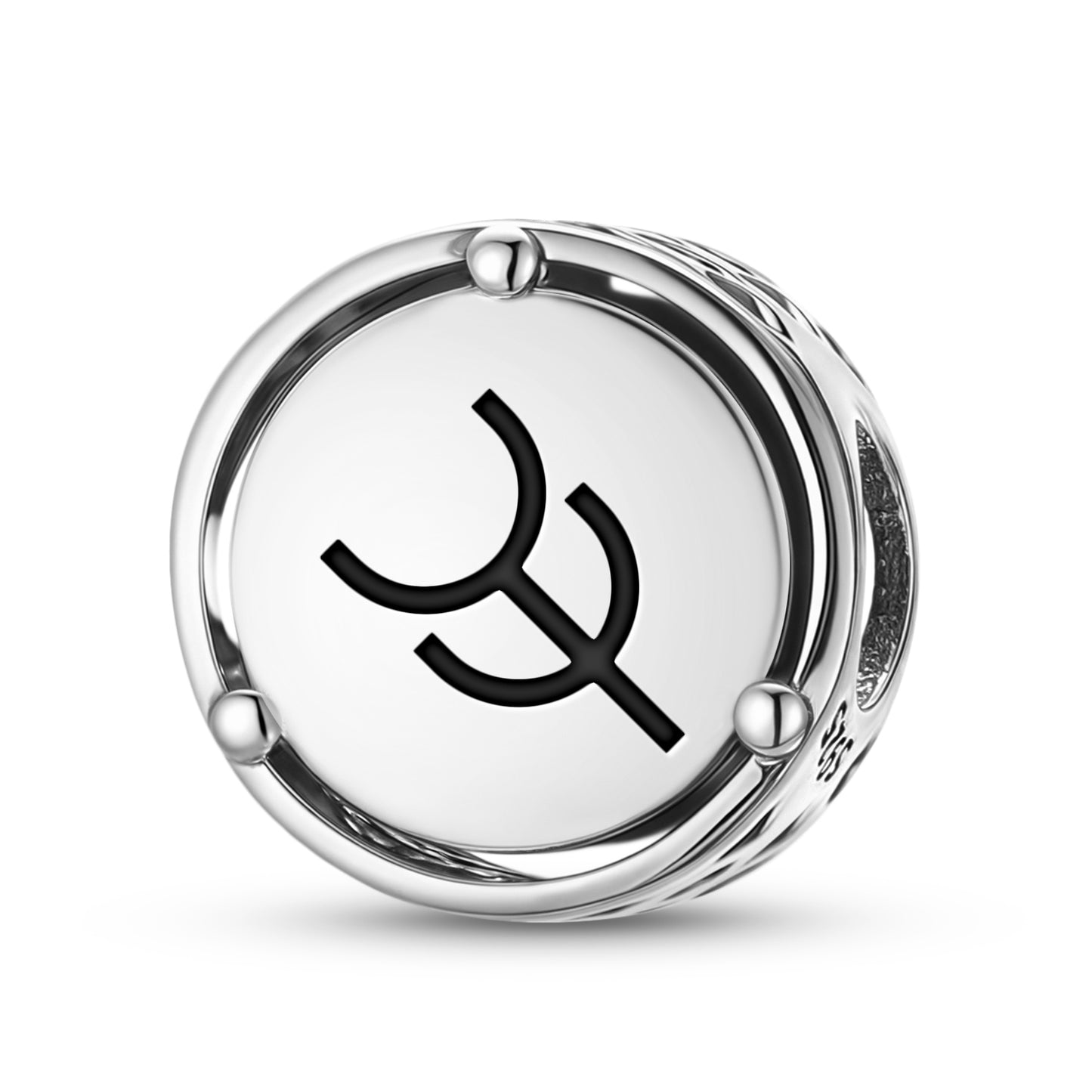 925 Sterling Silver Native Rock Art Charity Charms For Bracelets & Necklaces Pendants Beads Jewelry Fit Pan Bracelet Charm Ethnic Cultural Symbols Gifts For Women