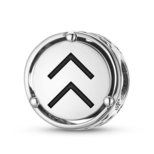 925 Sterling Silver Native Rock Art Willingness To Succeed Charms For Bracelets & Necklaces Pendants Beads Jewelry Fit Pan Bracelet Charm Ethnic Cultural Symbols Gifts For Women